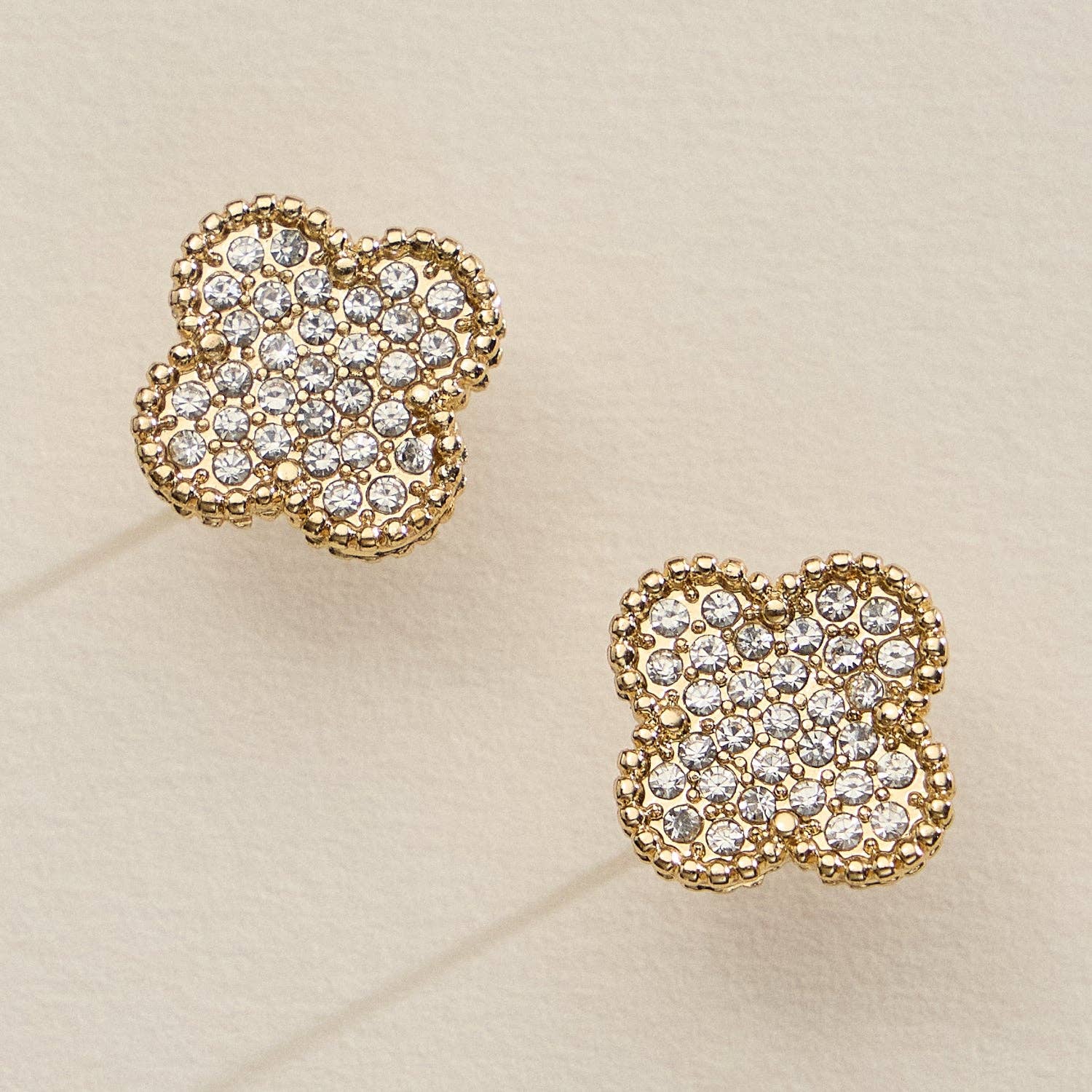 Gia Pavé Crystal Stud Earrings (2 Colors!)