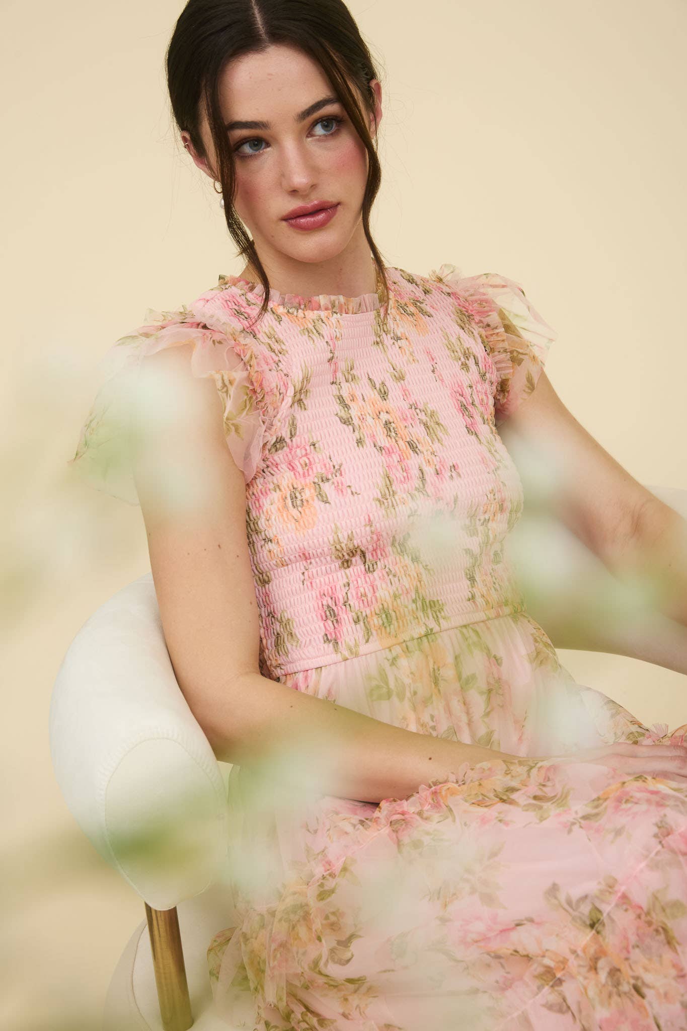 Gaga Floral Midi Dress