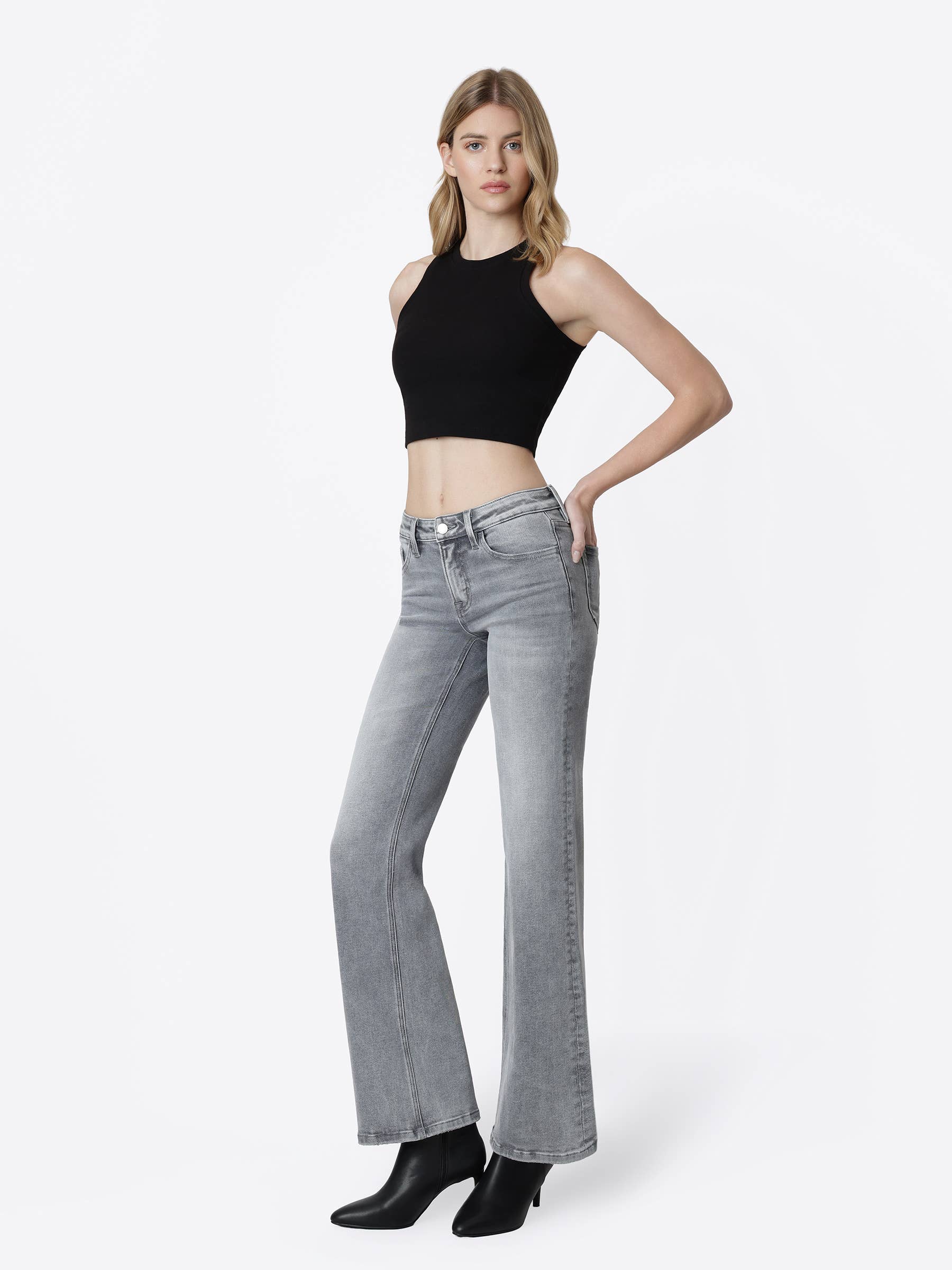 Vervet Rodan Mid Rise Vintage Flare Jeans