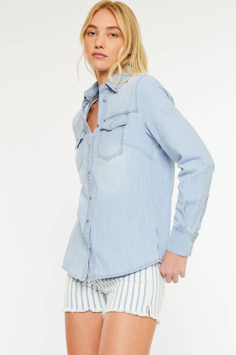 KanCan Sugar Denim Shirt