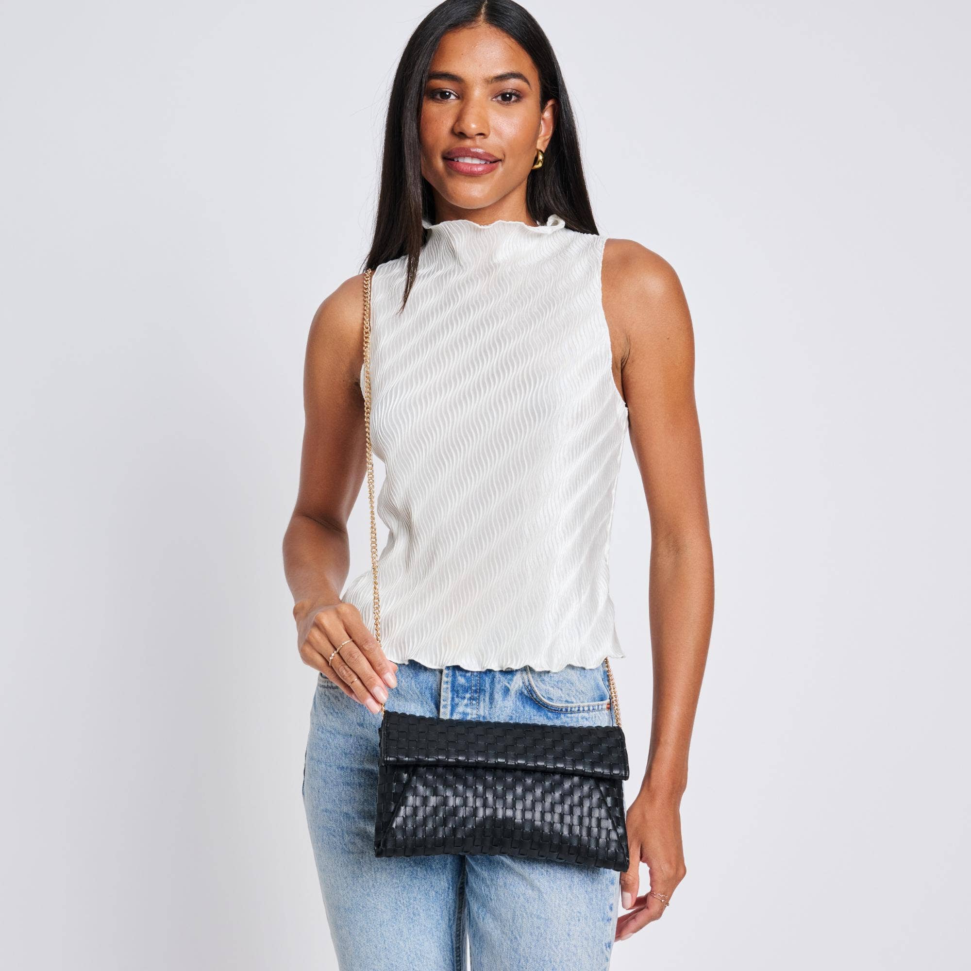 Priscilla Woven Clutch