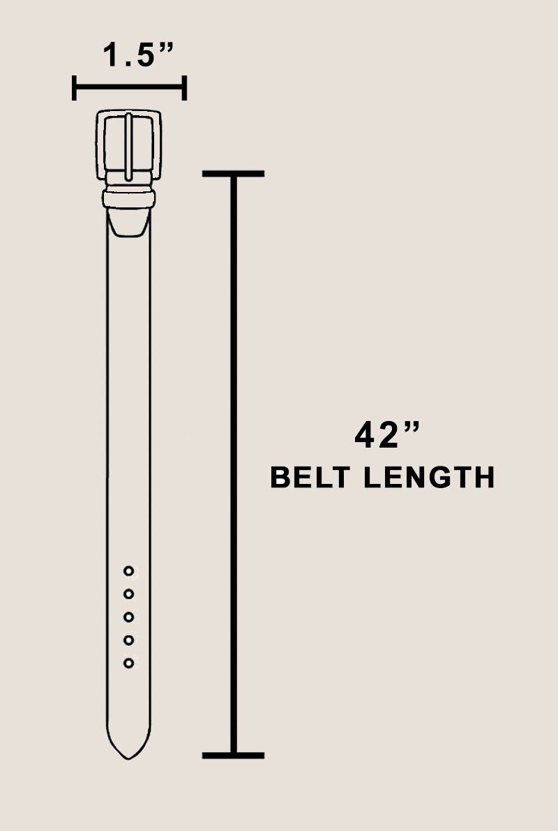 Vee Leather Square Buckle Belt (2 Colors!)