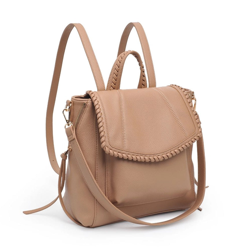 Galatia Leather Natural Backpack