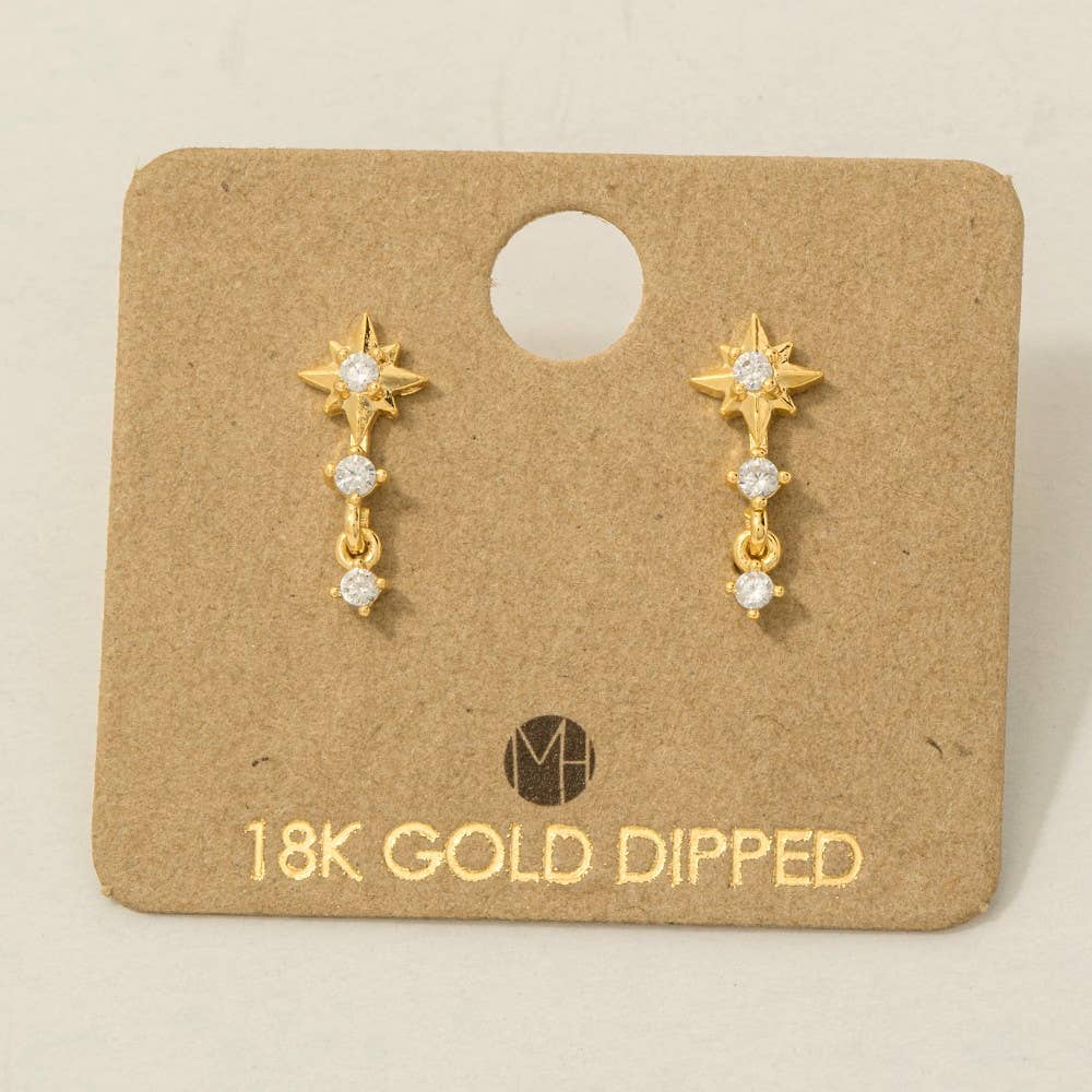 Anderson Mini Star Layered Drop Earrings