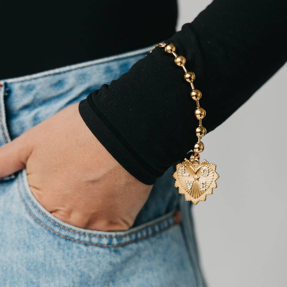 Sawyer Heart Burst Bracelet