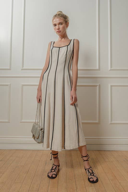 Dollie Linen Midi Dress