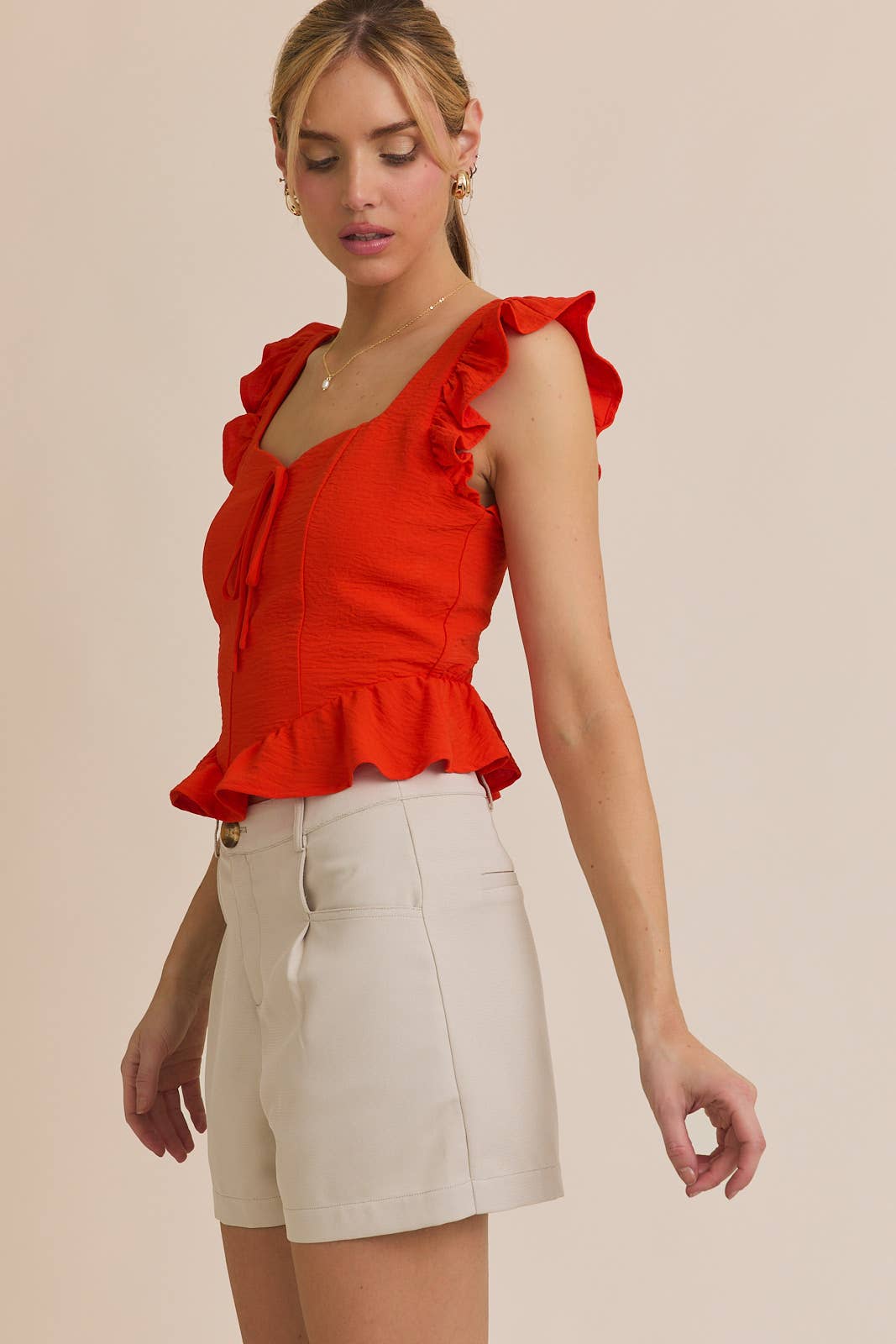 Golden Ruffle Top PREORDER