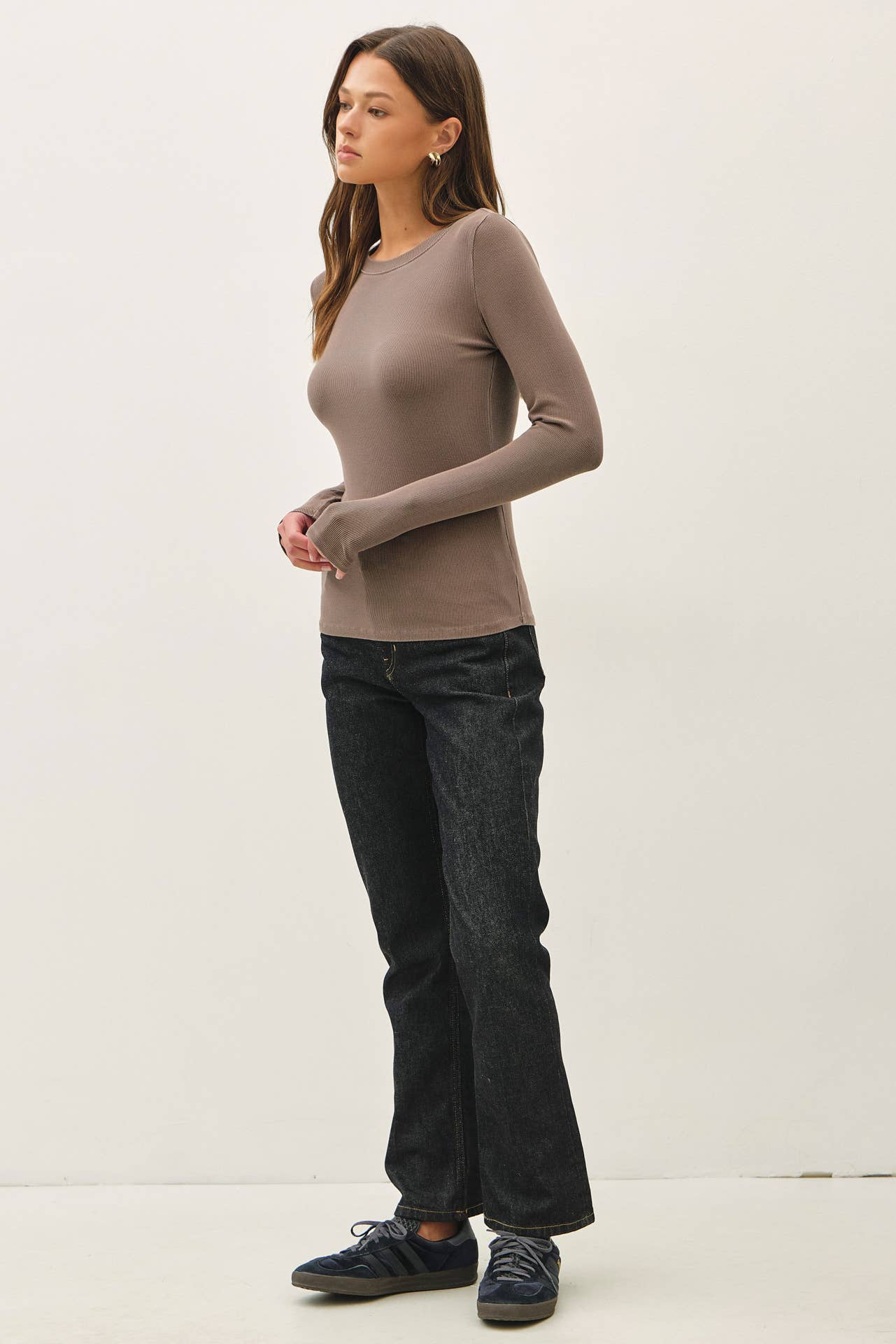 Hoffman Ribbed Crewneck Long Sleeve Top PREORDER