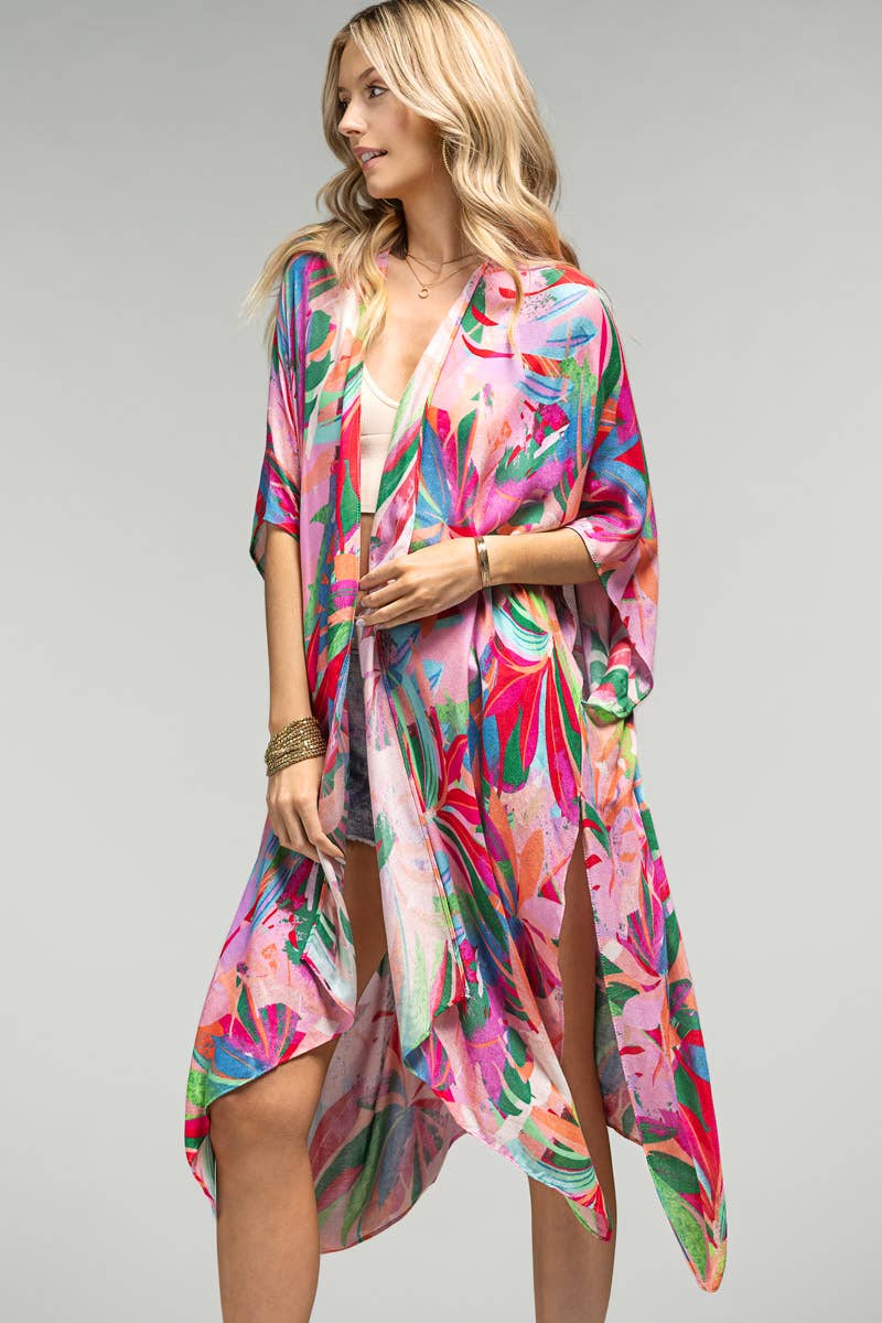 Holli Botanical Floral Kimono