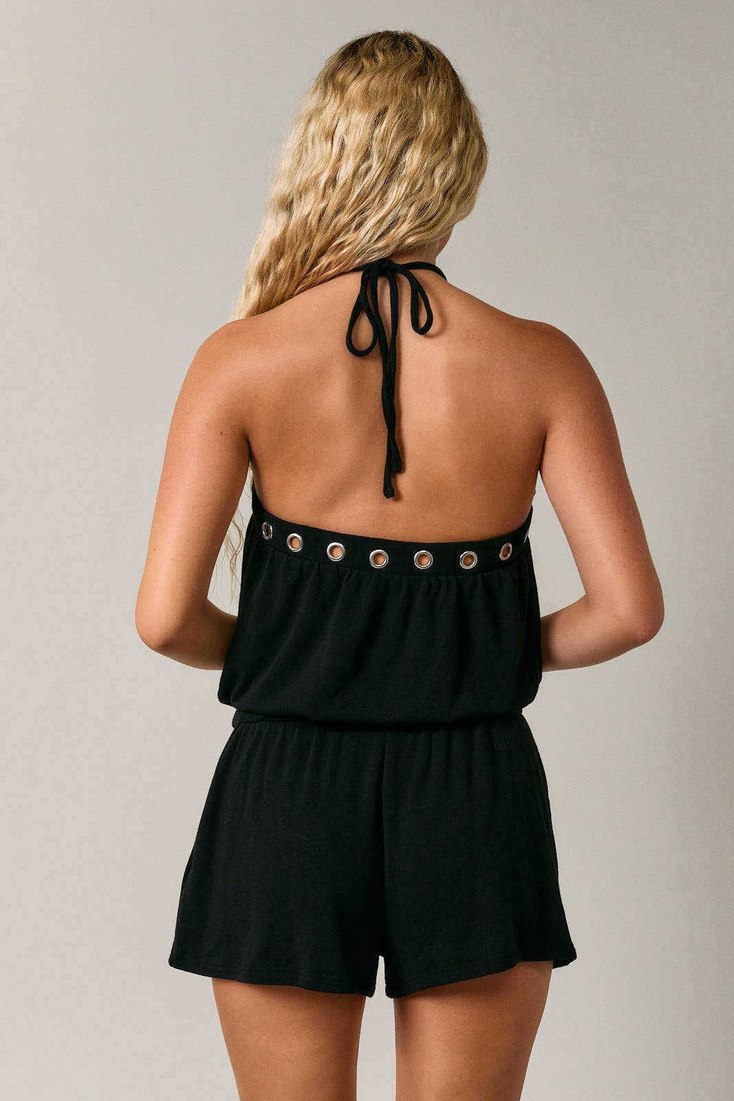 Vincent Grommet Halter Romper PREORDER