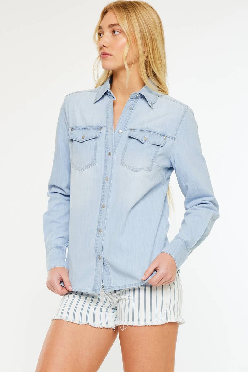 KanCan Sugar Denim Shirt