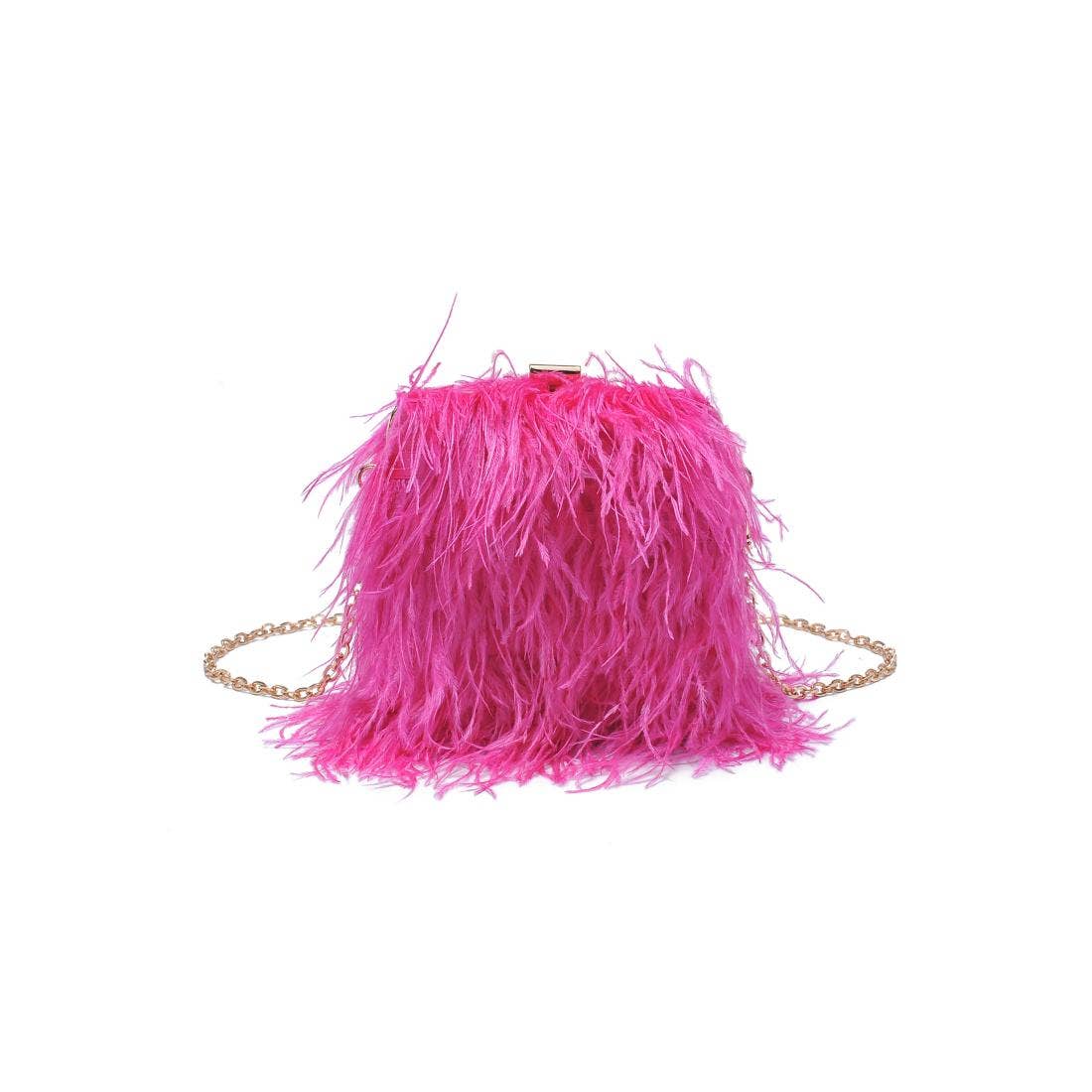 Feathered Flair Evening Bag