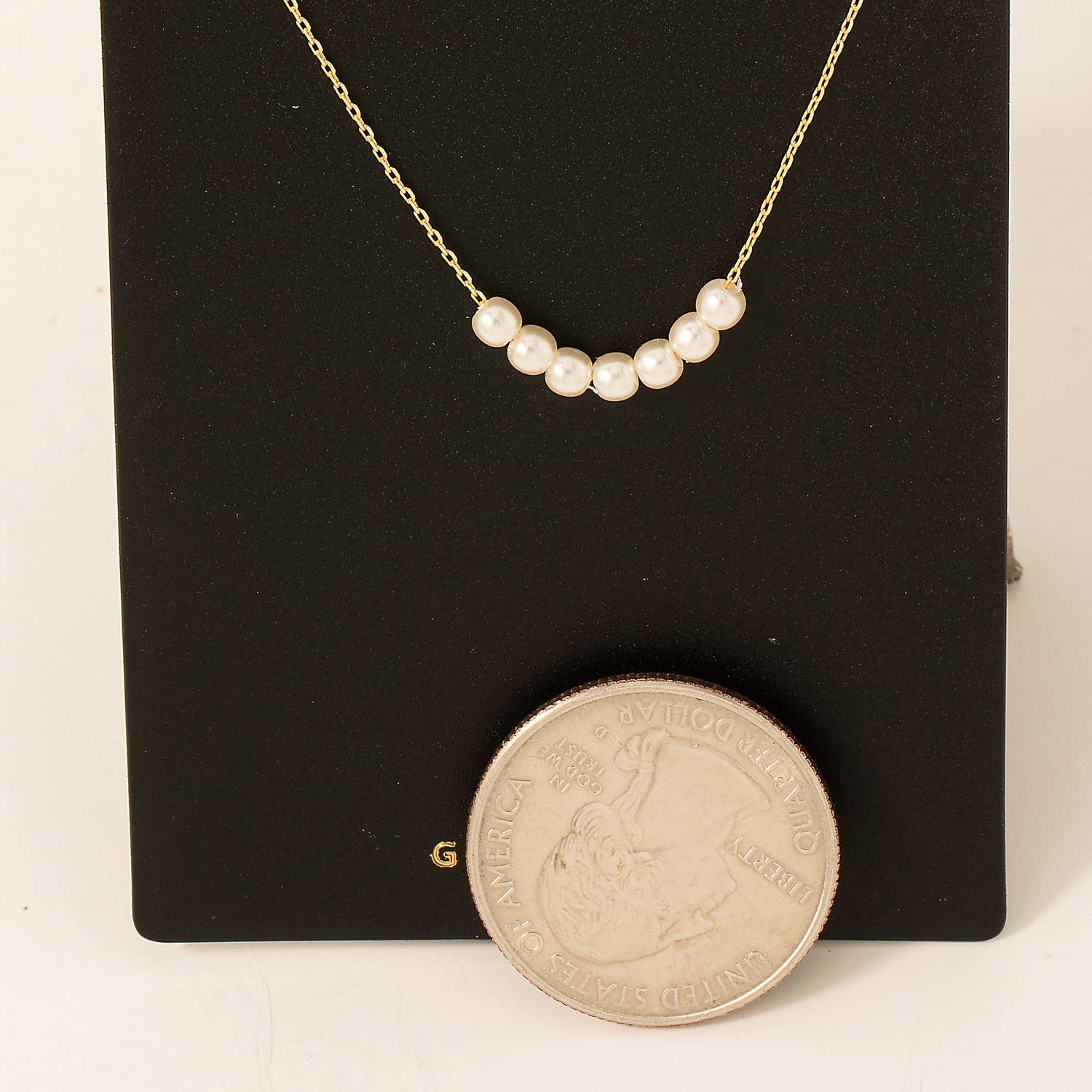 Argo Gold Dipped Multi Pearl Charm Chain Necklace