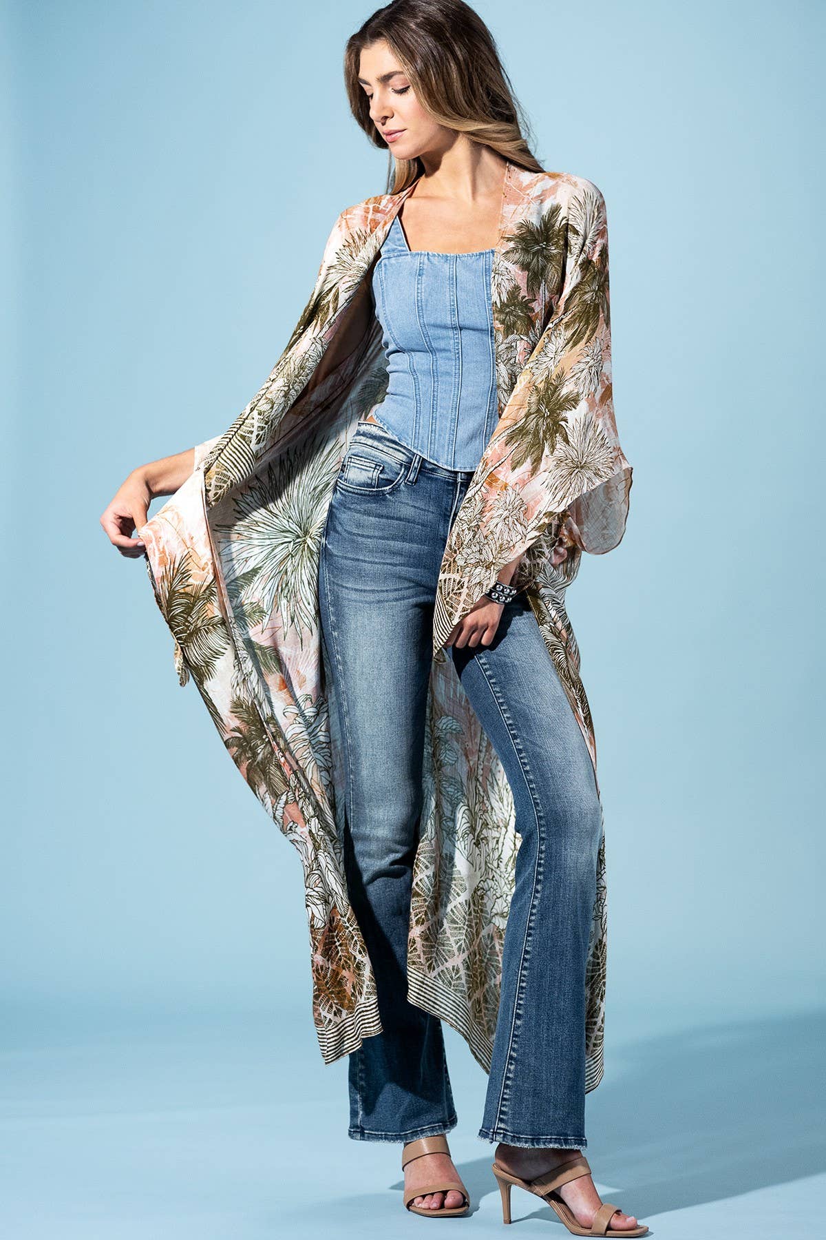 Sunset Palm Kimono