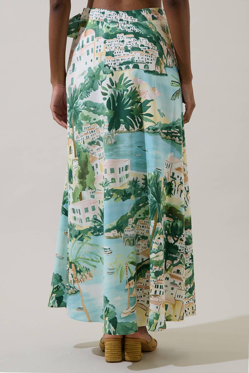 Piti Town Maxi Wrap Skirt