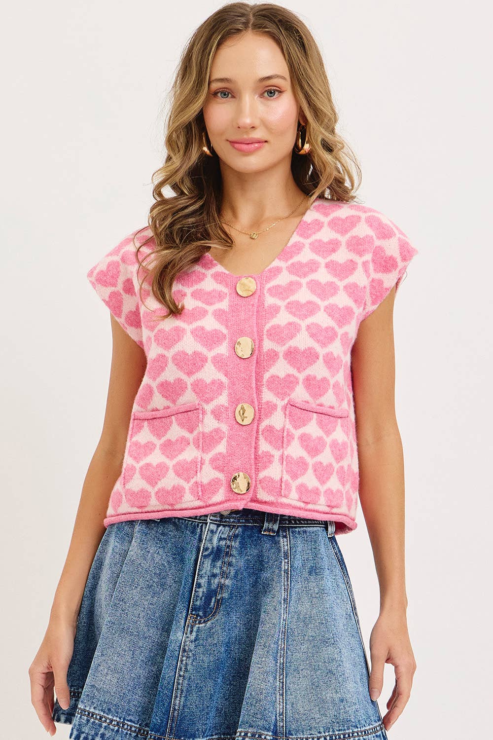 Lovely Heart Sweater Vest FINAL SALE