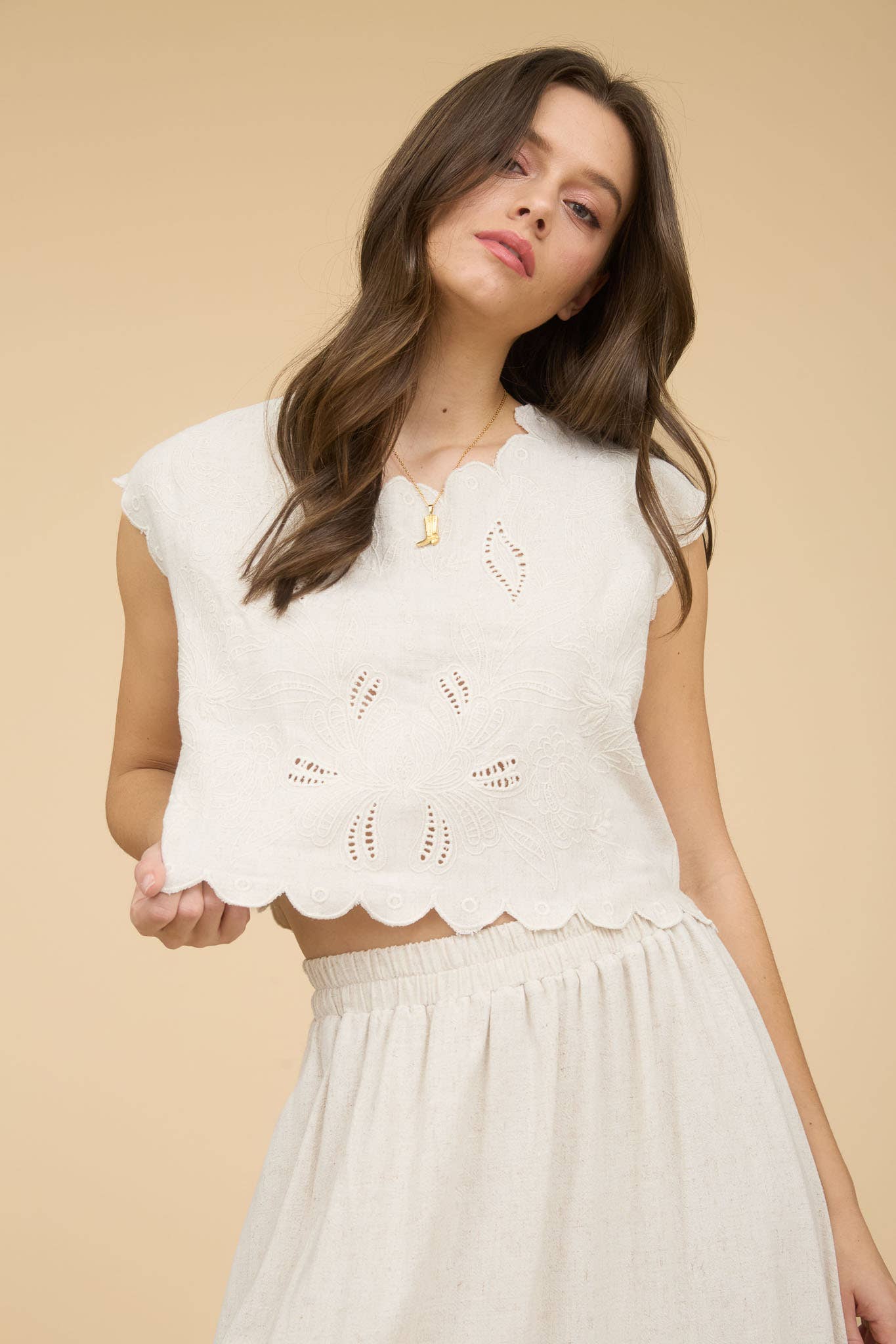 Ember Scallop Tank Top PREORDER