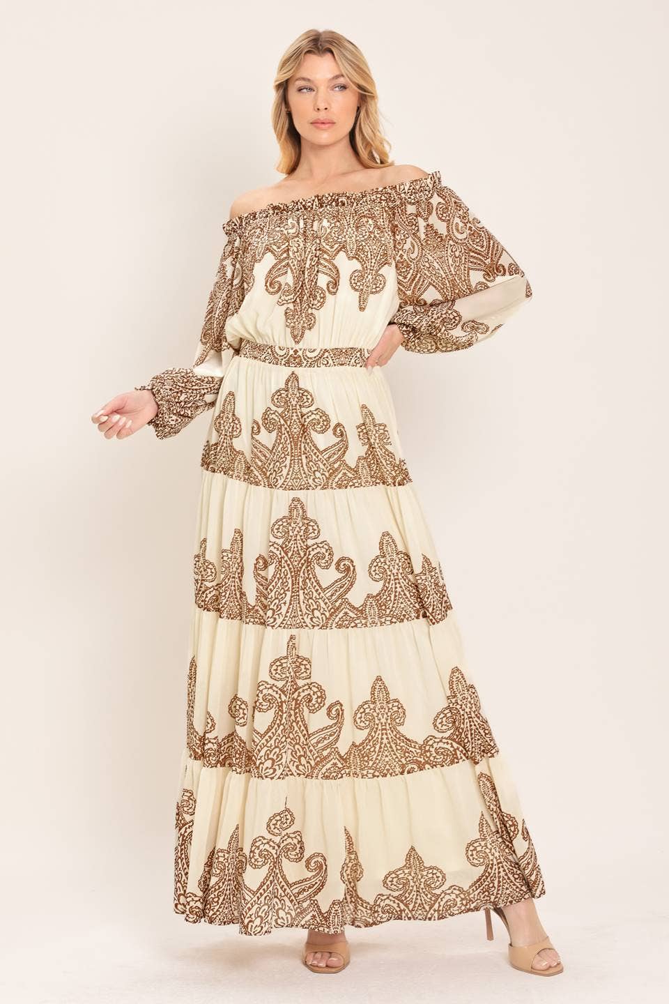 Yasmin Print Maxi Dress