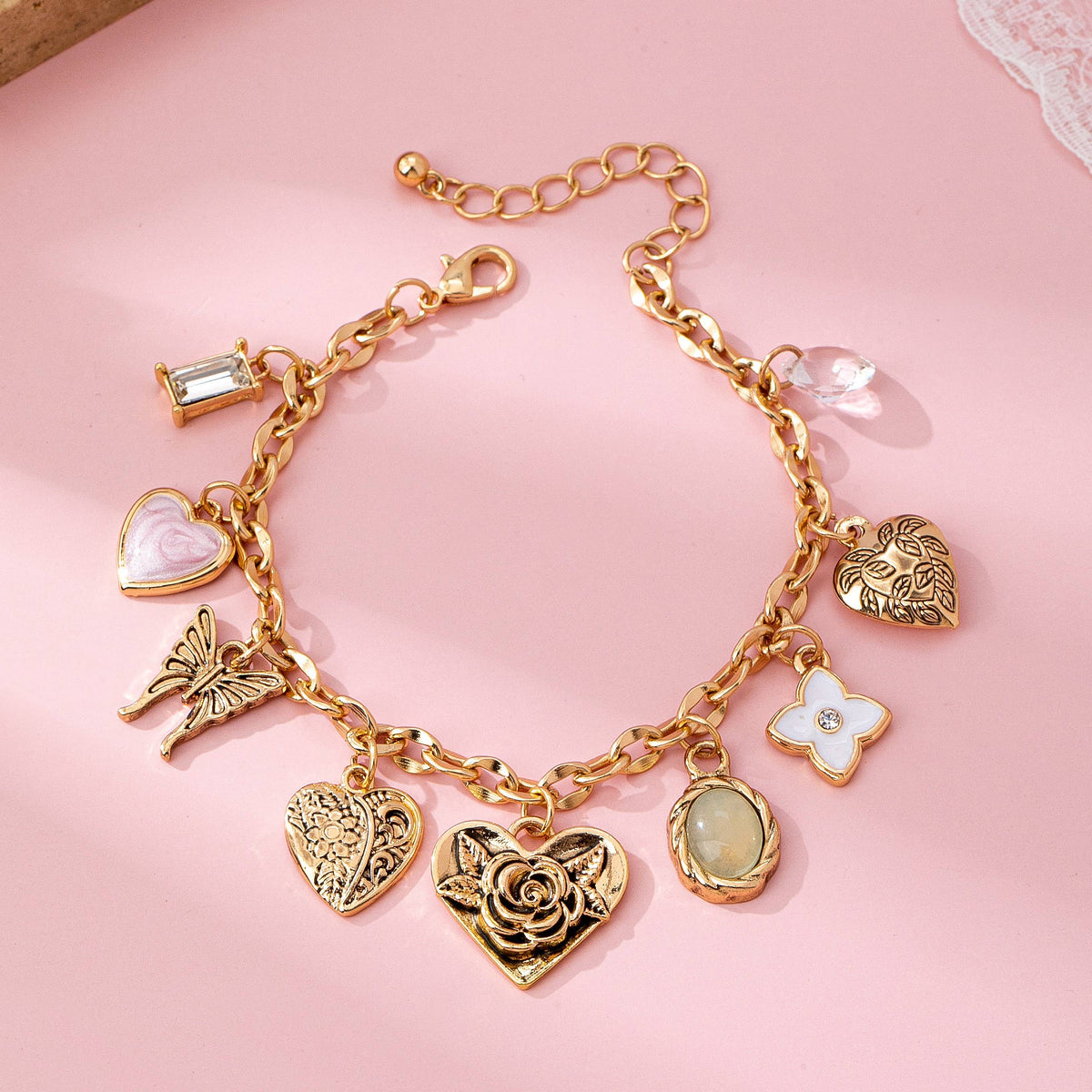 Cressa Gold Charm Bracelet