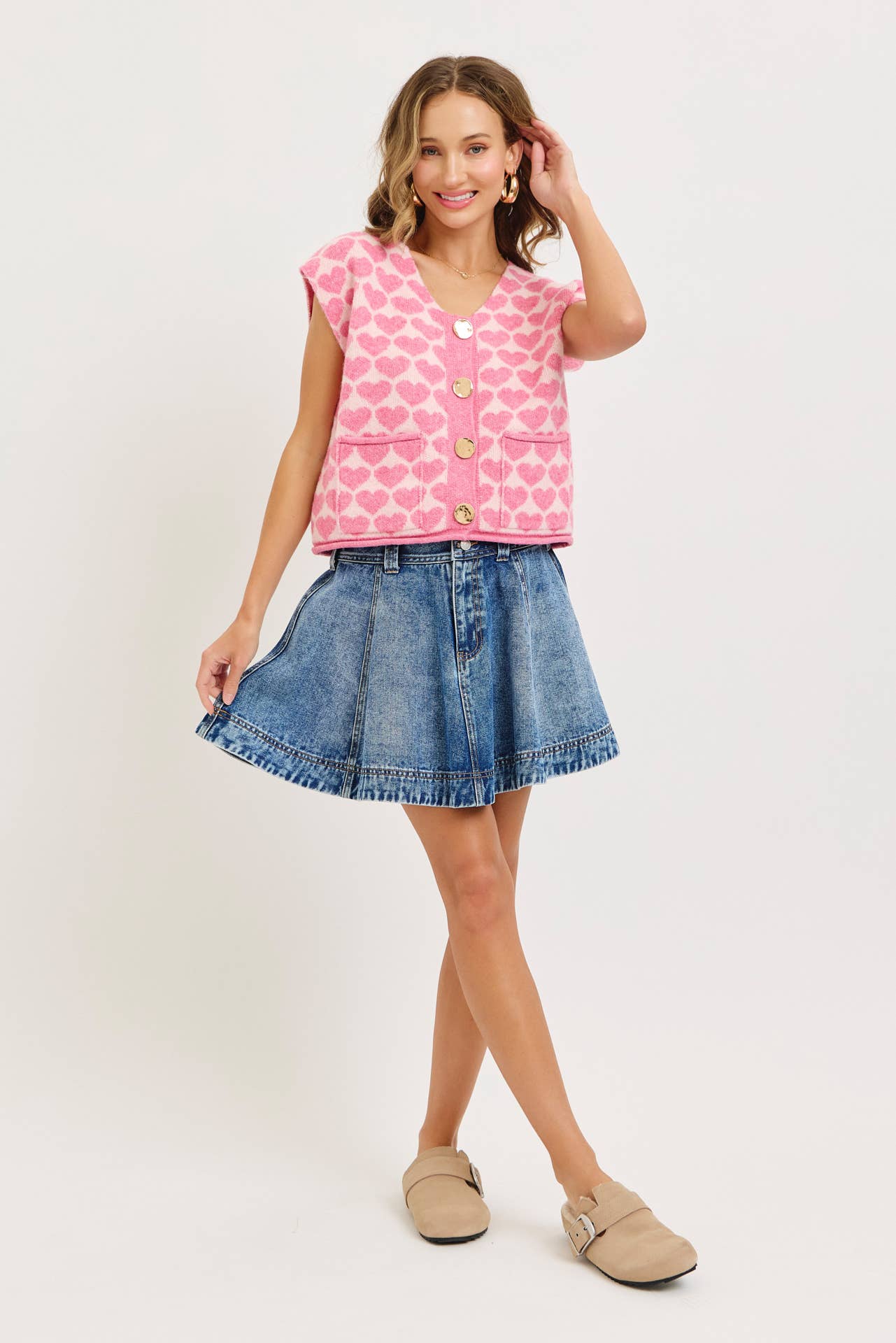 Lovely Heart Sweater Vest FINAL SALE