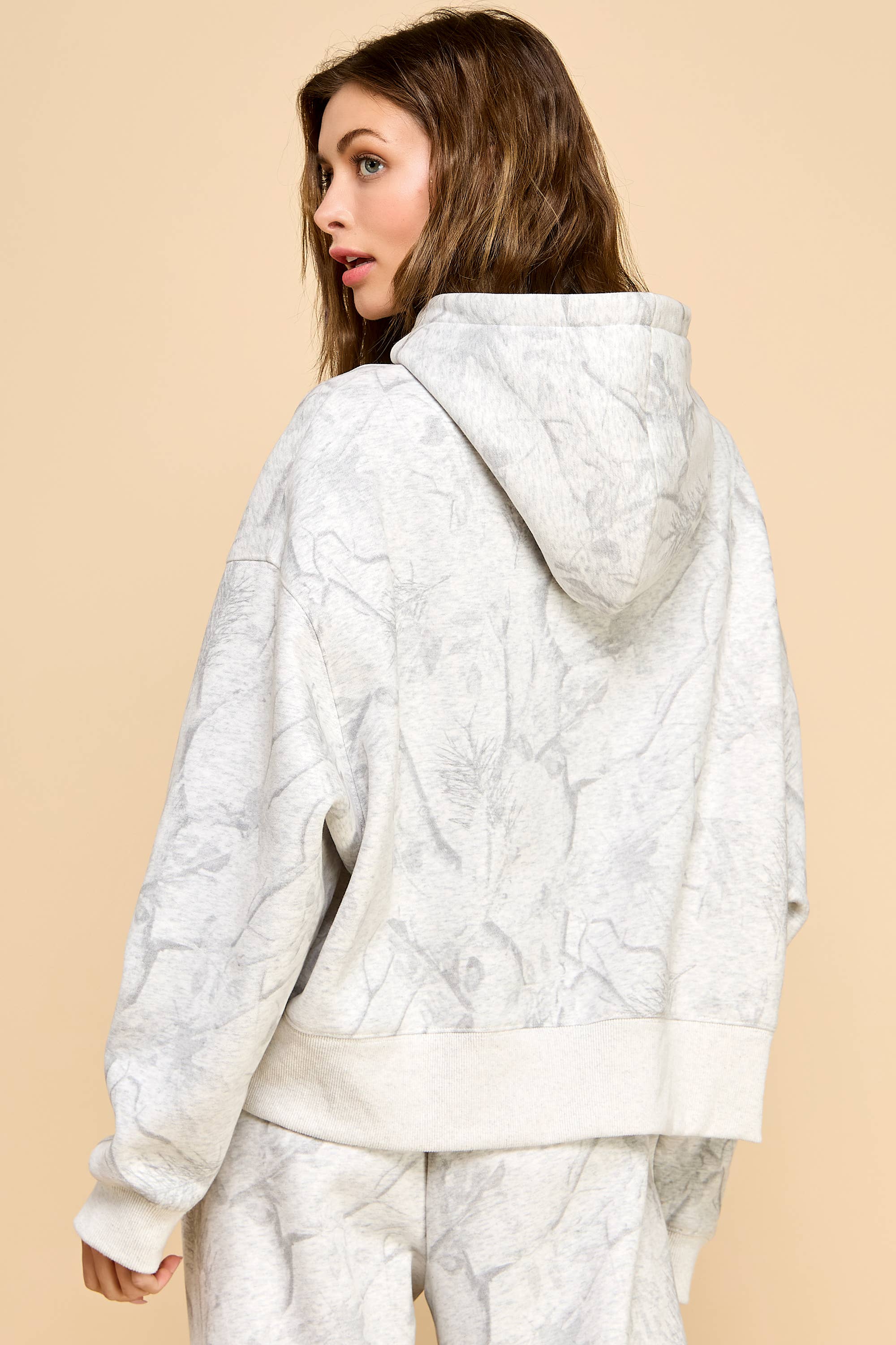 Ramsey Camouflage Print Hoodie