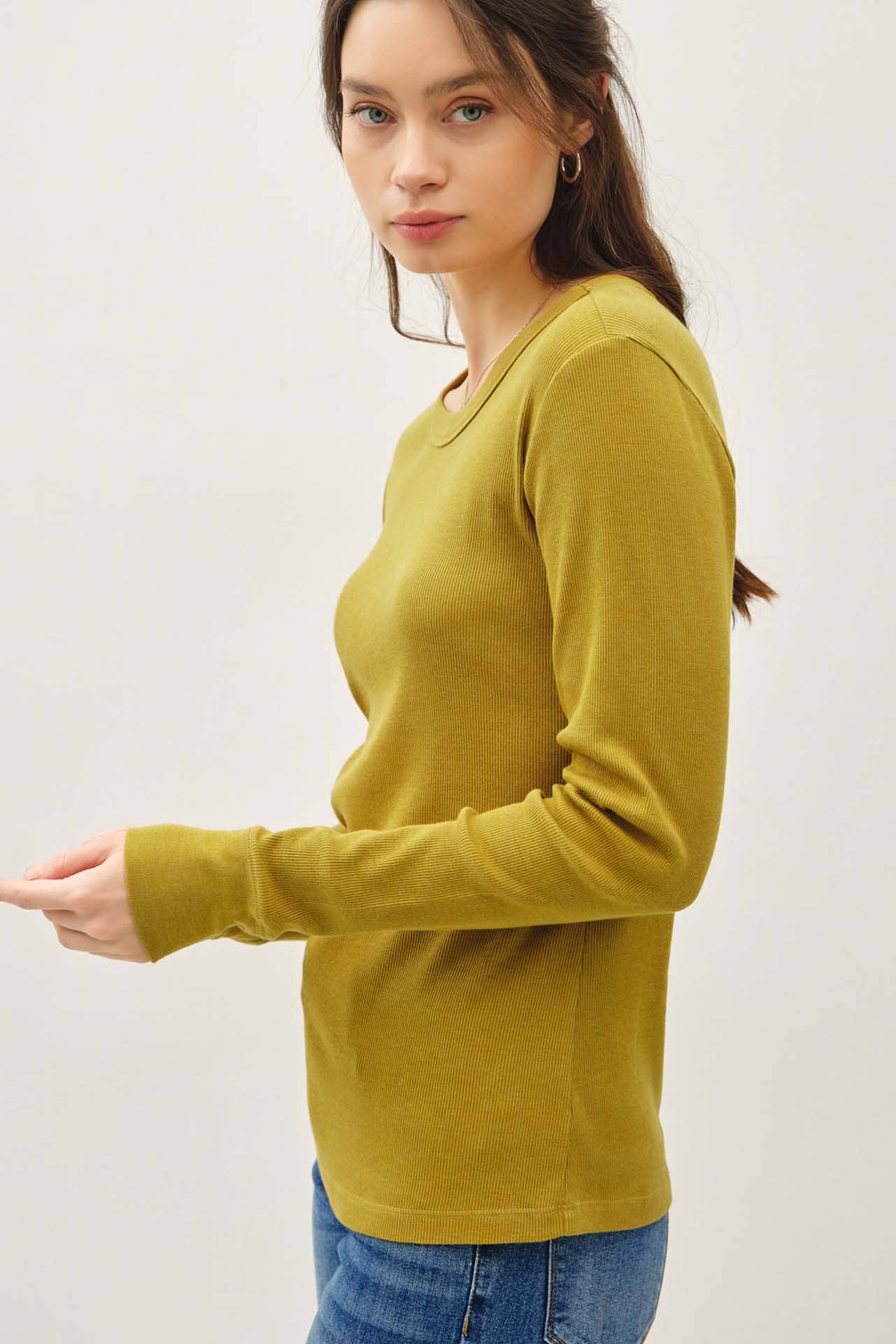 Timber Ribbed Long Sleeve Shirt