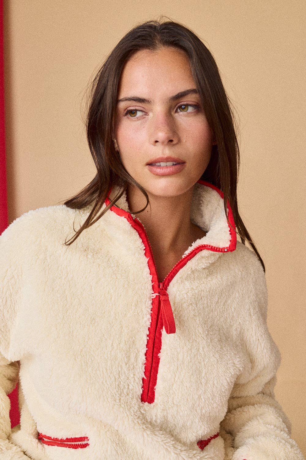 Joy Half Zip Pullover Top