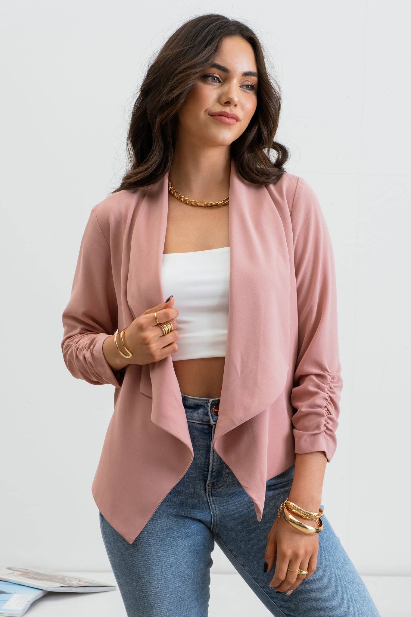 Coco Ruched Blazer