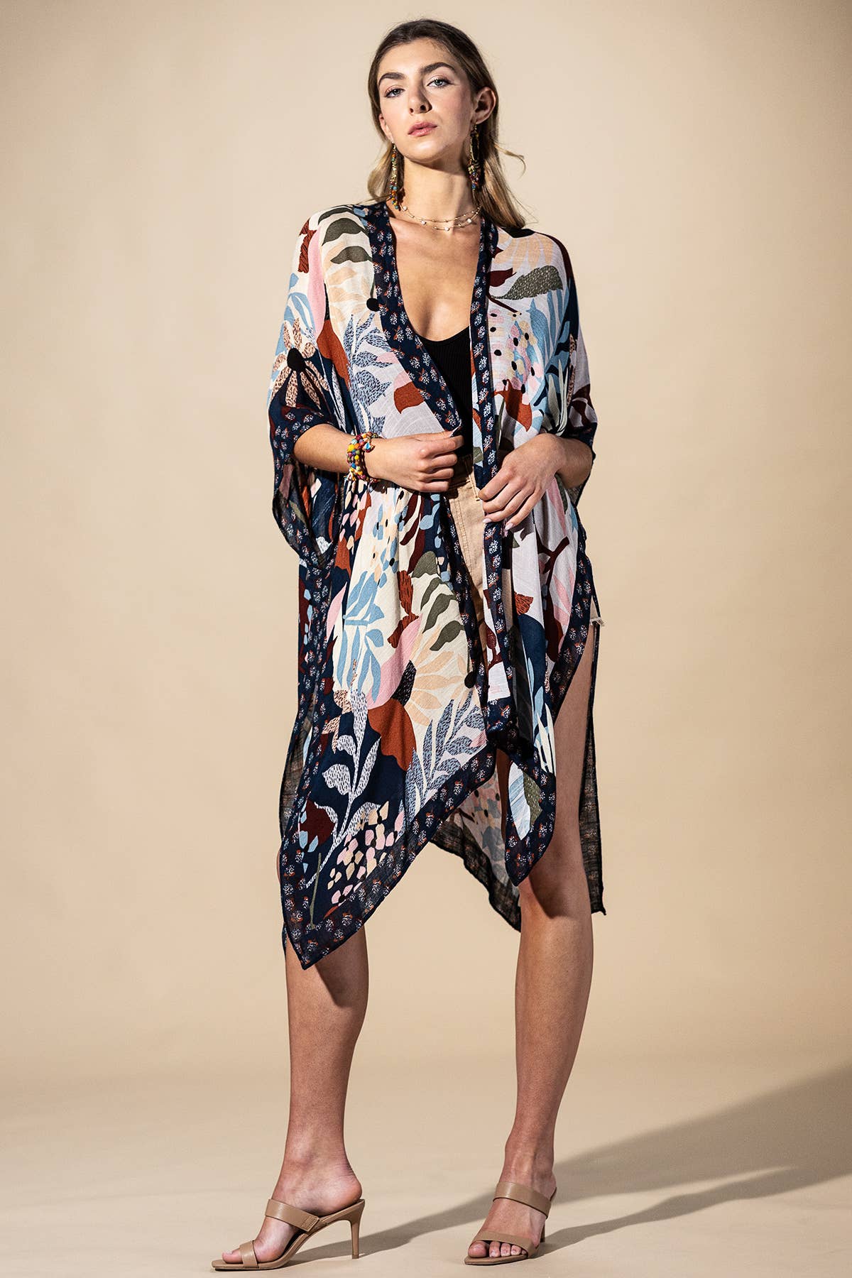 Stella Botanical Floral Viscose Kimono