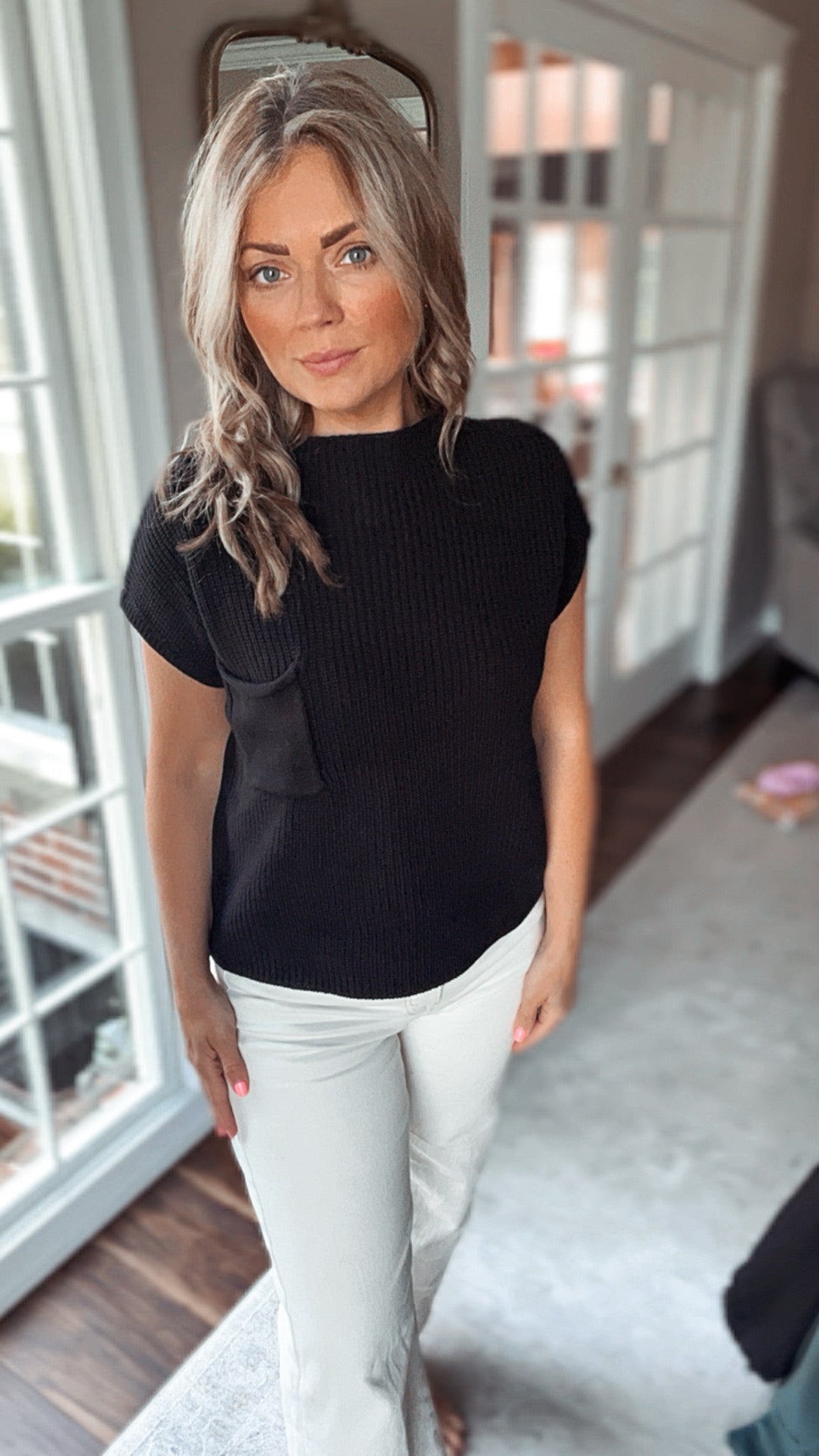 Theo Knit Pocket Top