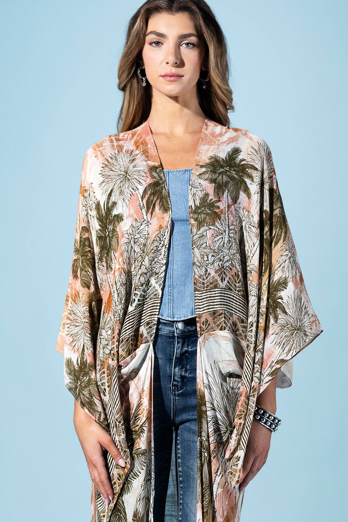 Sunset Palm Kimono