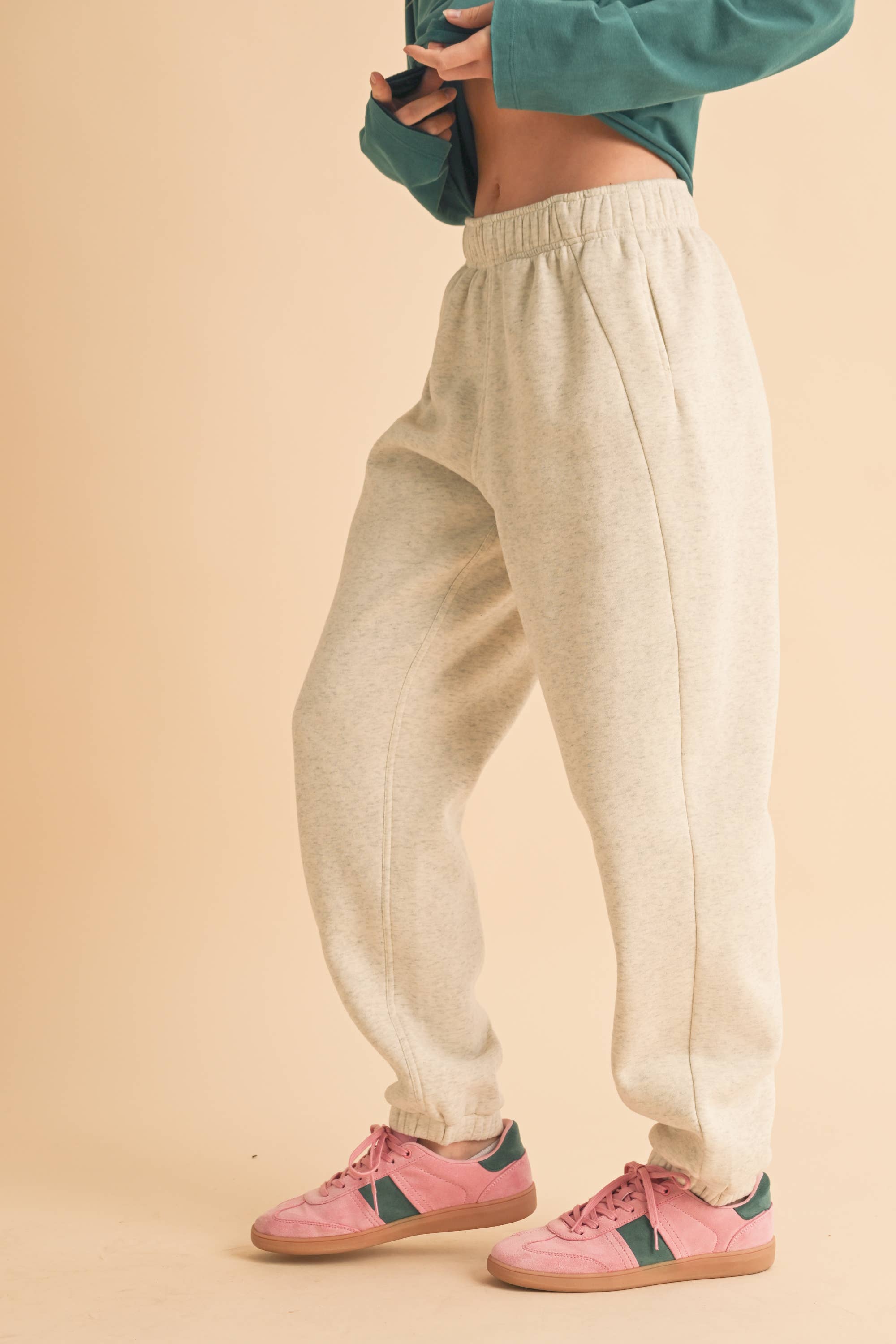 Rani Heather Grey Jogger Pants