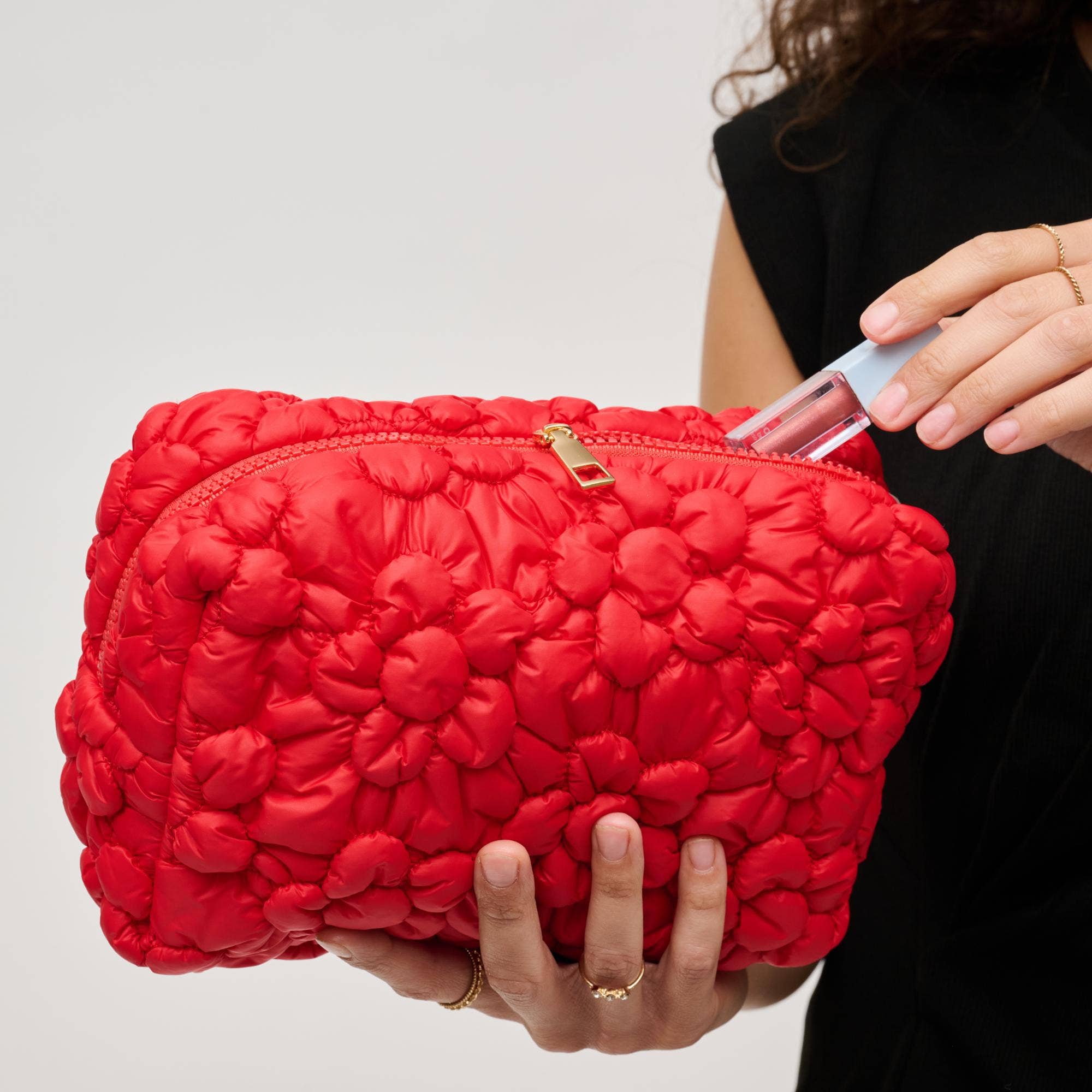 Flora Pop - Nylon Cosmetic Pouch (4 Colors!)