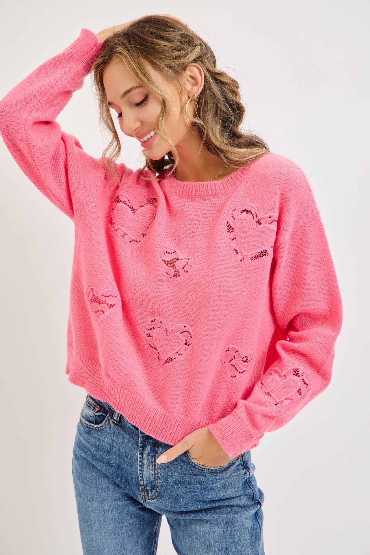 Crushing Heart Cutout Sweater FINAL SALE