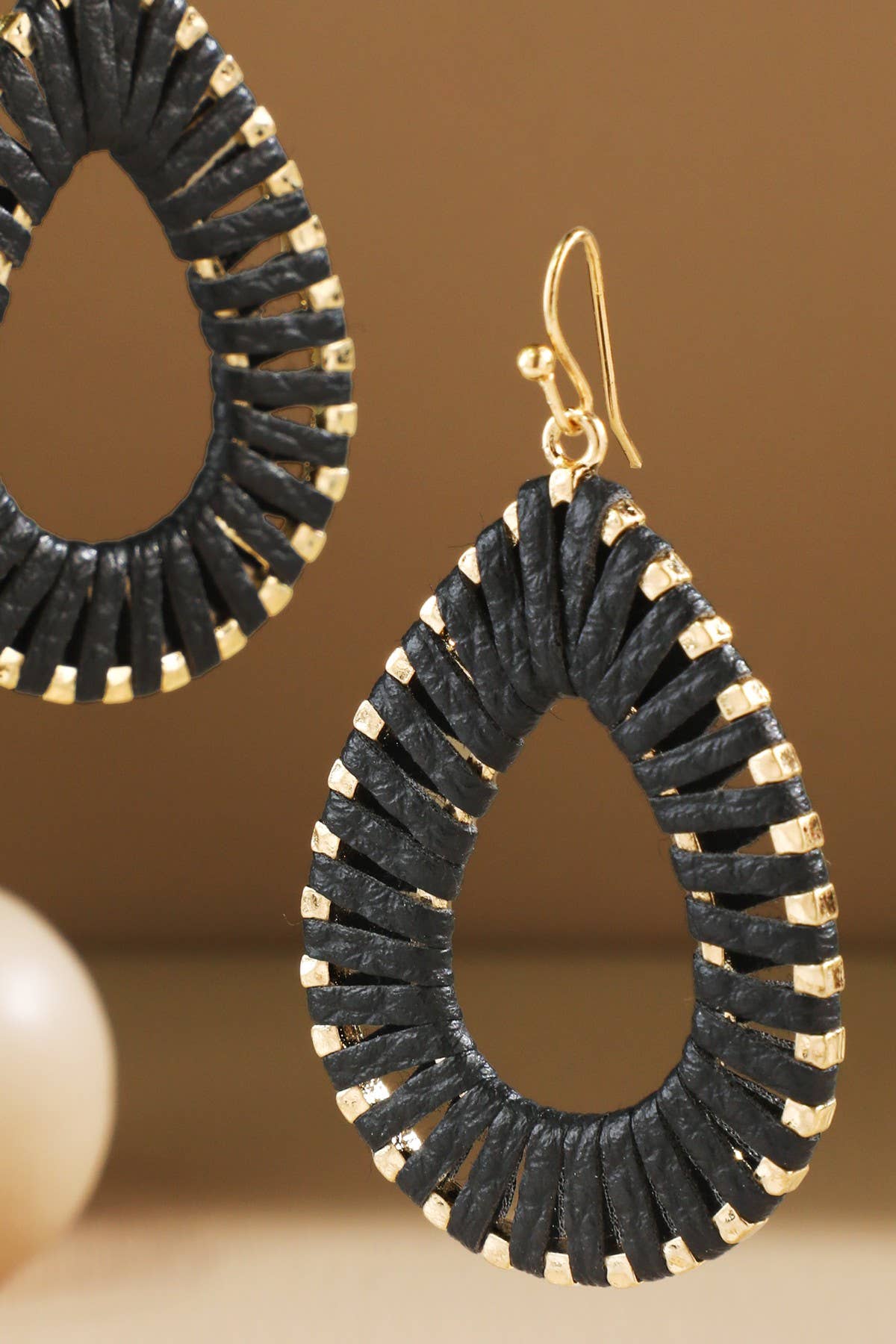 Susex Woven Teardrop Cutout Earrings (2 Colors!)