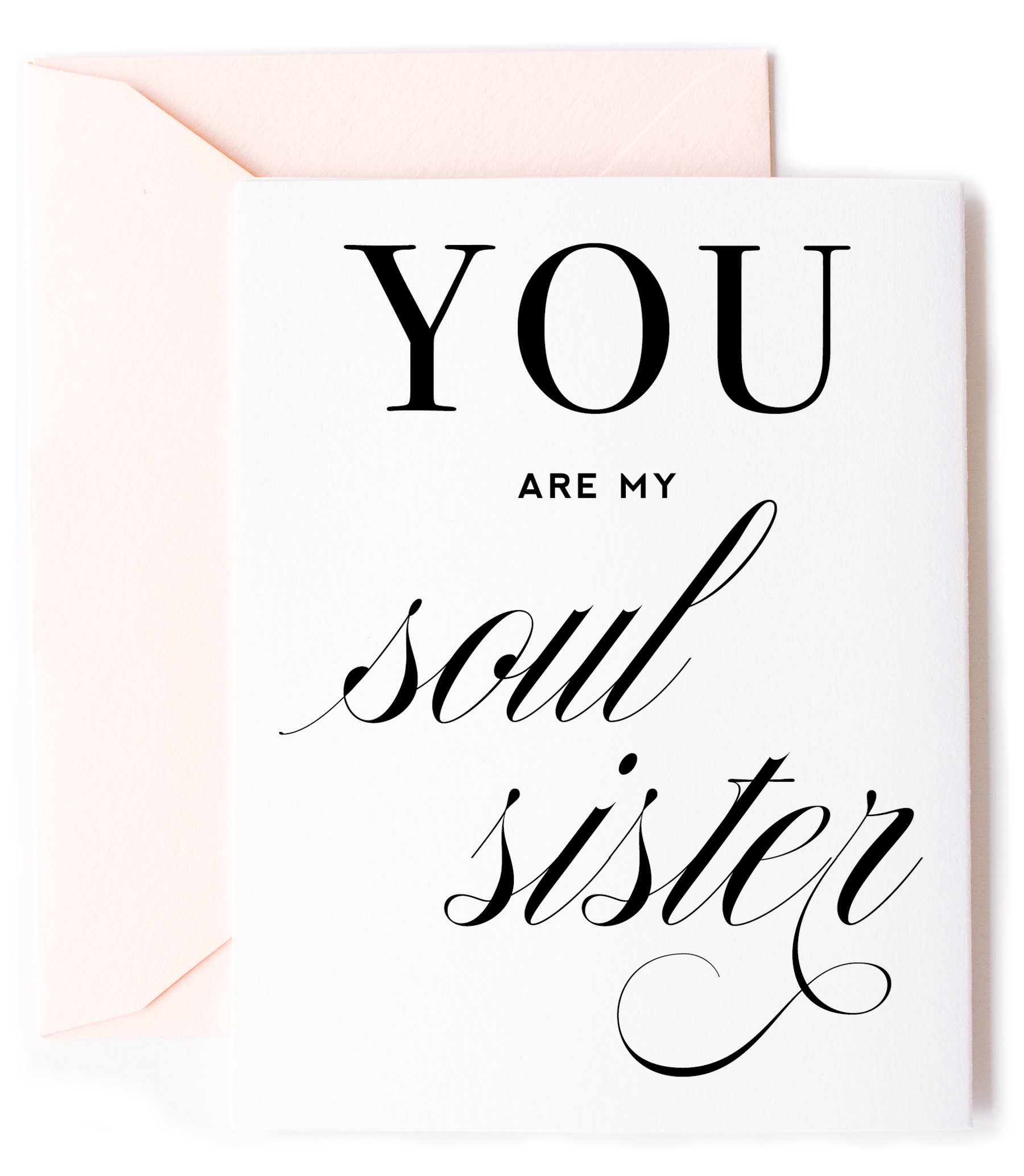 Soul Sister Card, Friendship & Encouragement Greeting Card