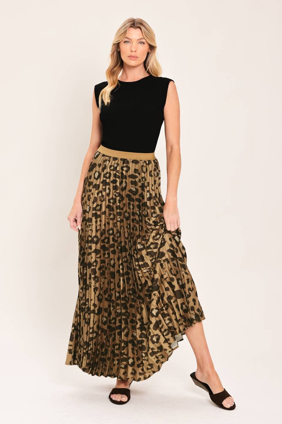 Scooter Pleated Midi Skirt PREORDER