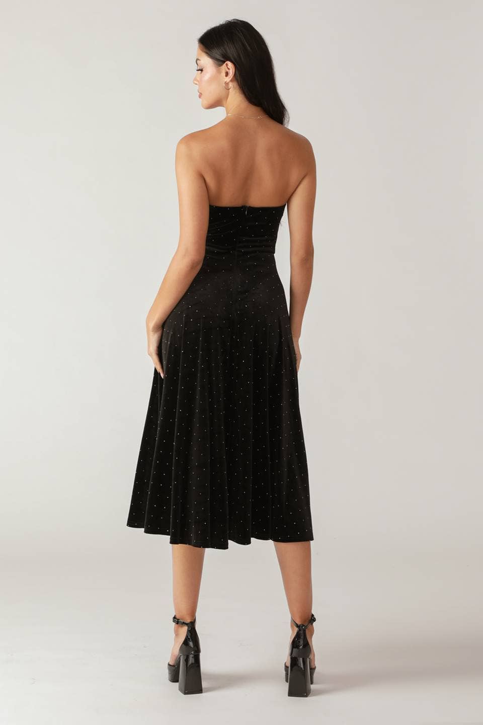 Vae Velvet Midi Dress FINAL SALE