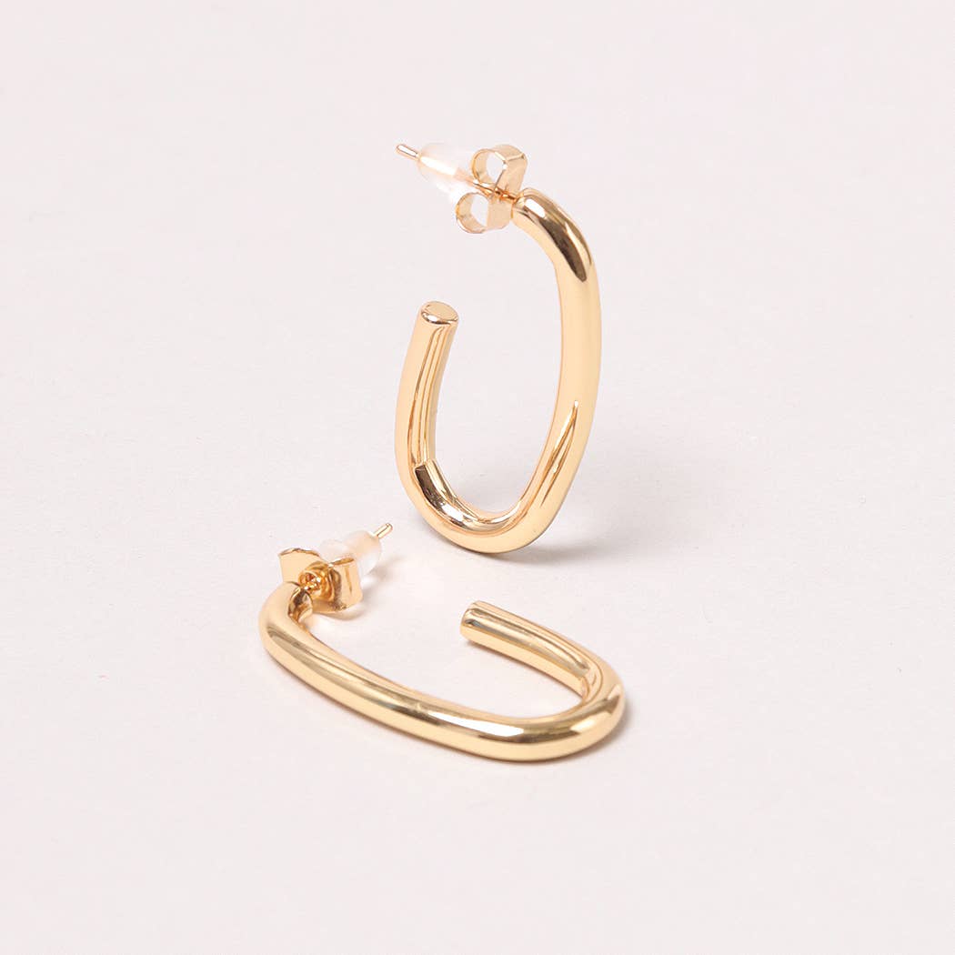 Dole 14K Gold-Dipped Long Post Earring (2 Colors!)