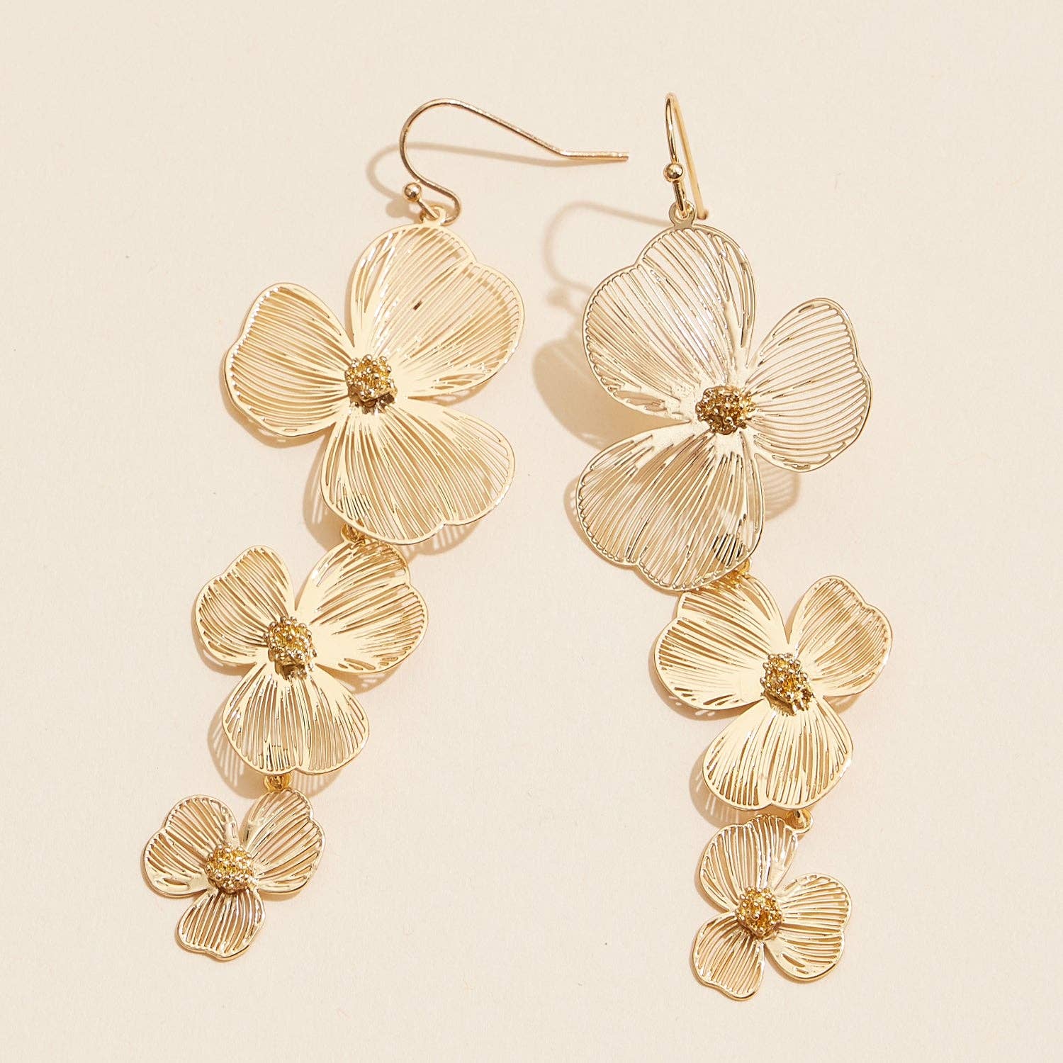 Garmin Floral Filigree Drop Earrings