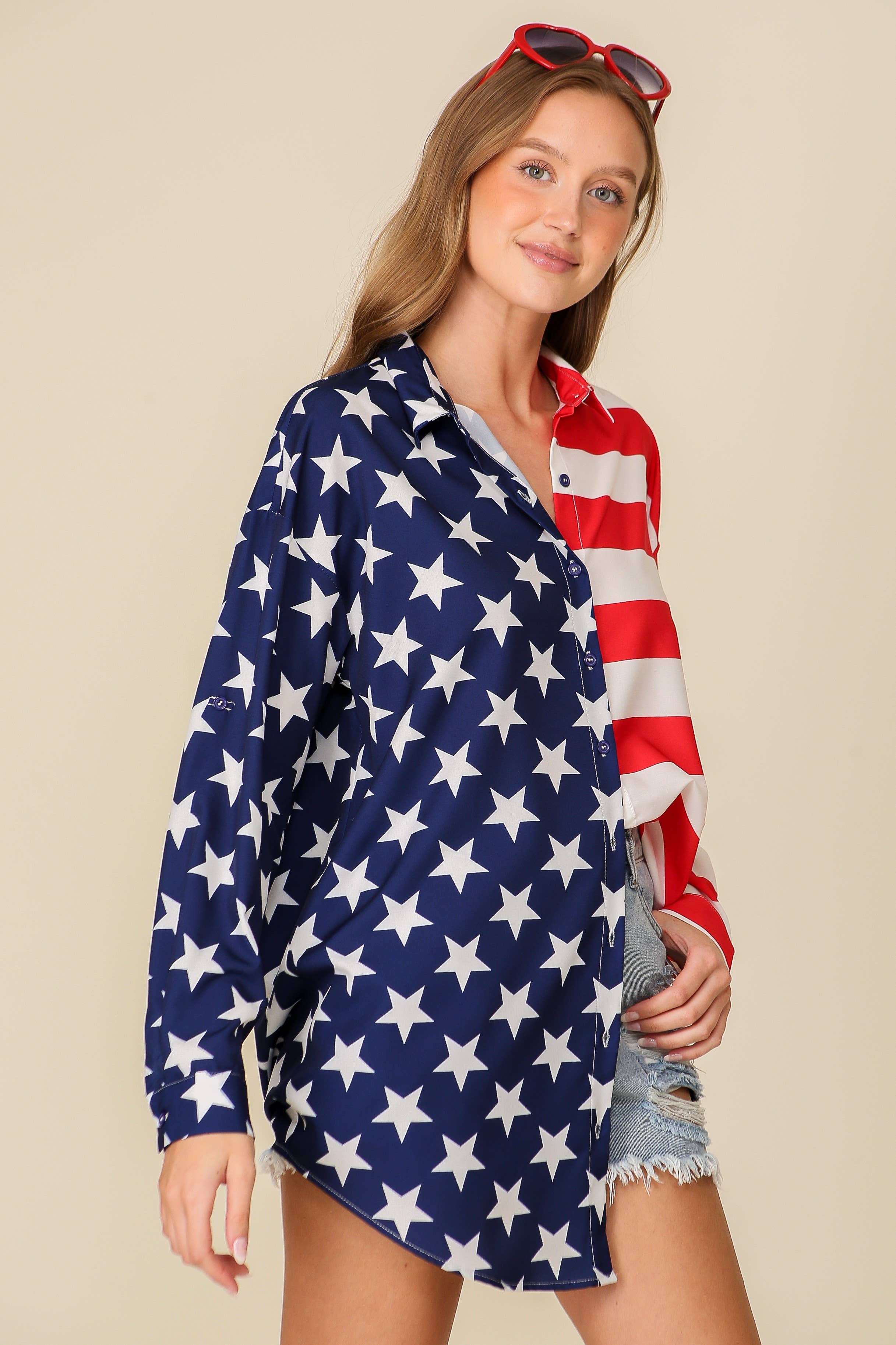 Americana USA Button Down Dress Shirt FINAL SALE