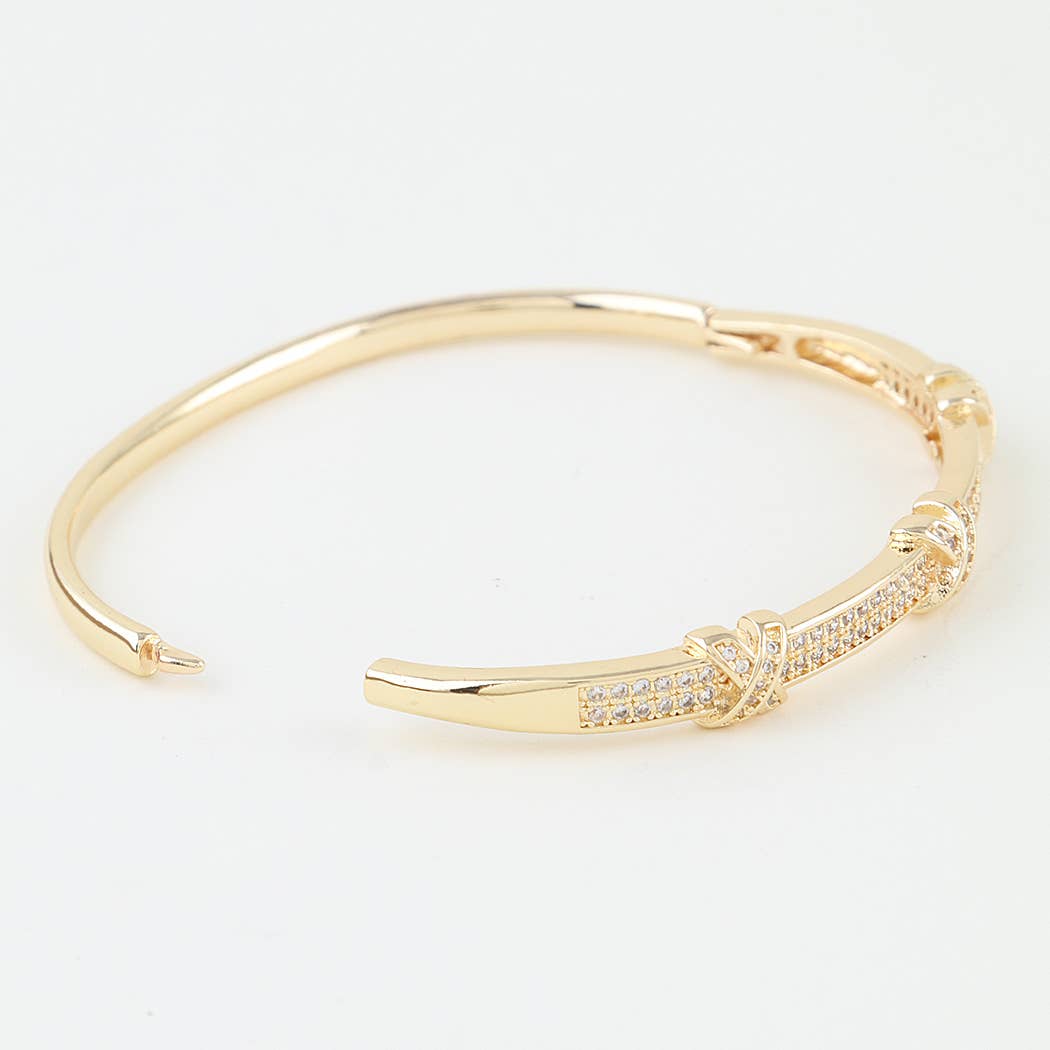 Volkner Bejeweled Triple X Bracelet