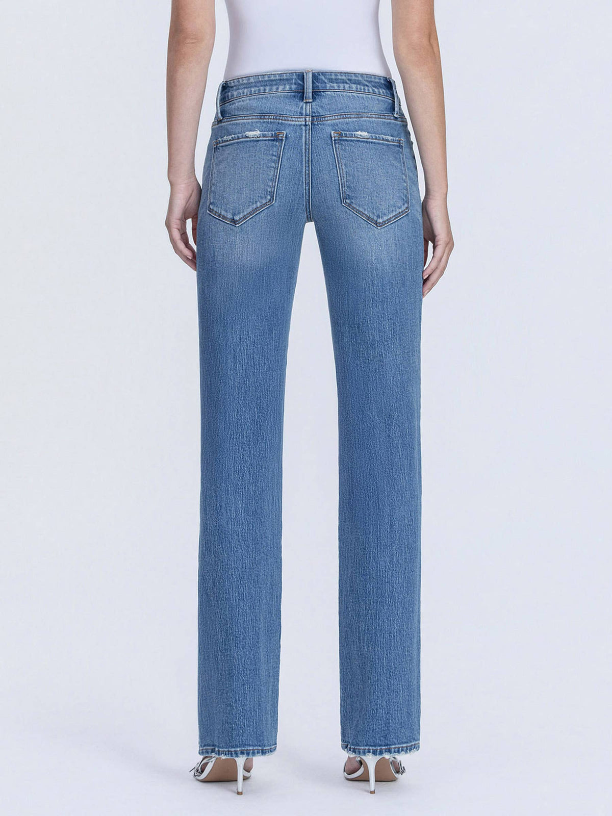 Vervet Dea Innovative Mid Rise Straight Jeans