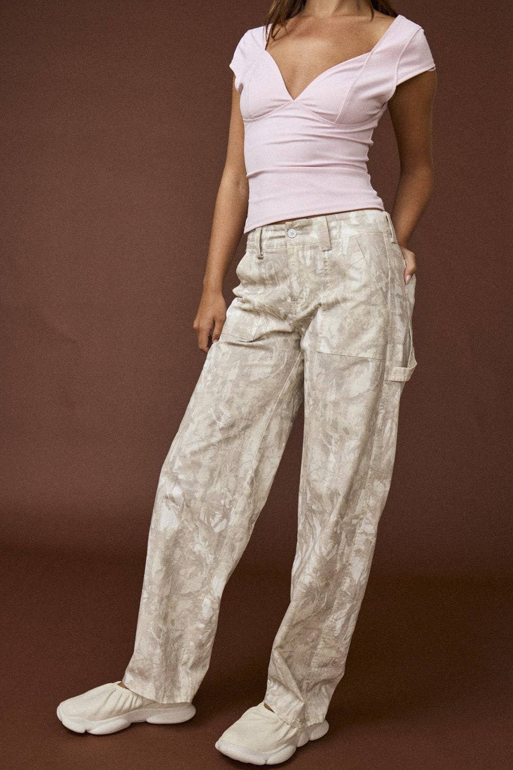 Flo Camouflage Utility Cargo Pants