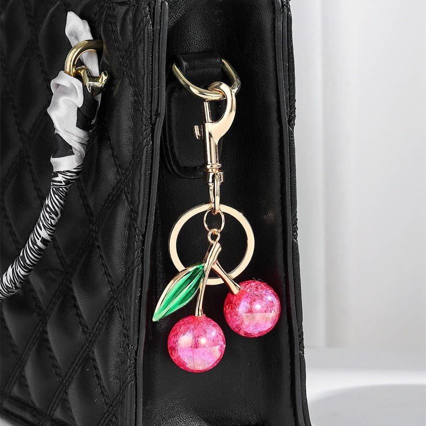 Cherry Charm Key Chain