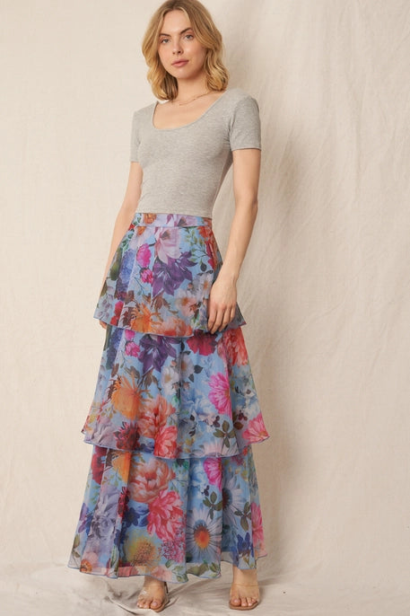 Beggs Floral Layer Skirt