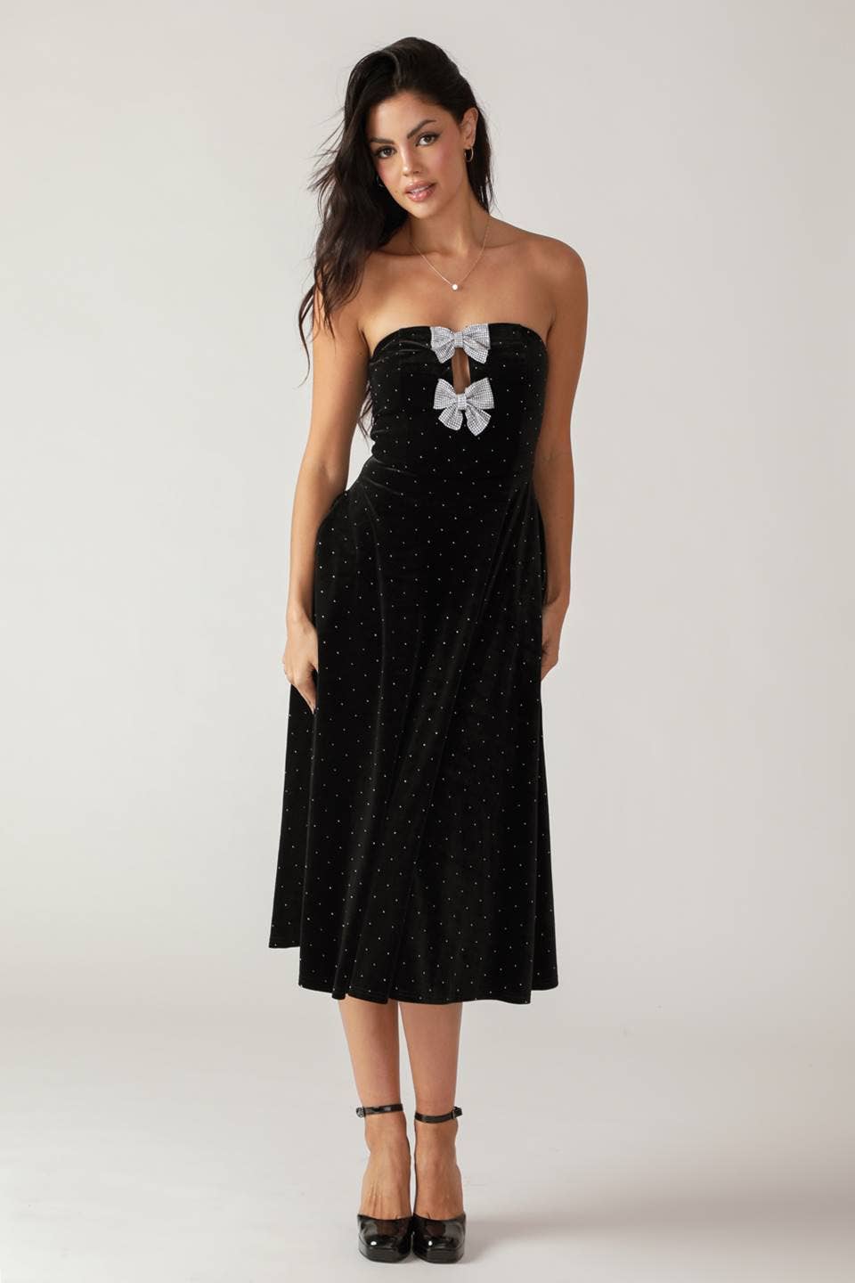 Vae Velvet Midi Dress FINAL SALE