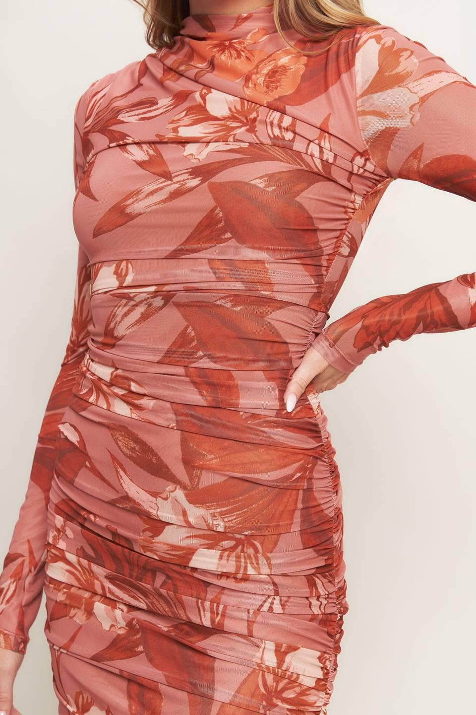 Marcus Printed Mesh Dress