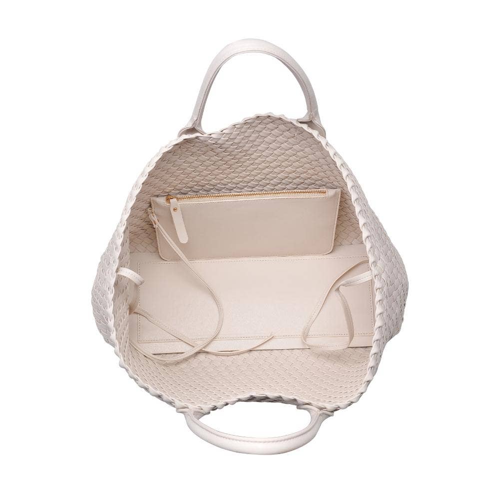 Ithaca Woven Vegan Leather Tote (3 Colors!)
