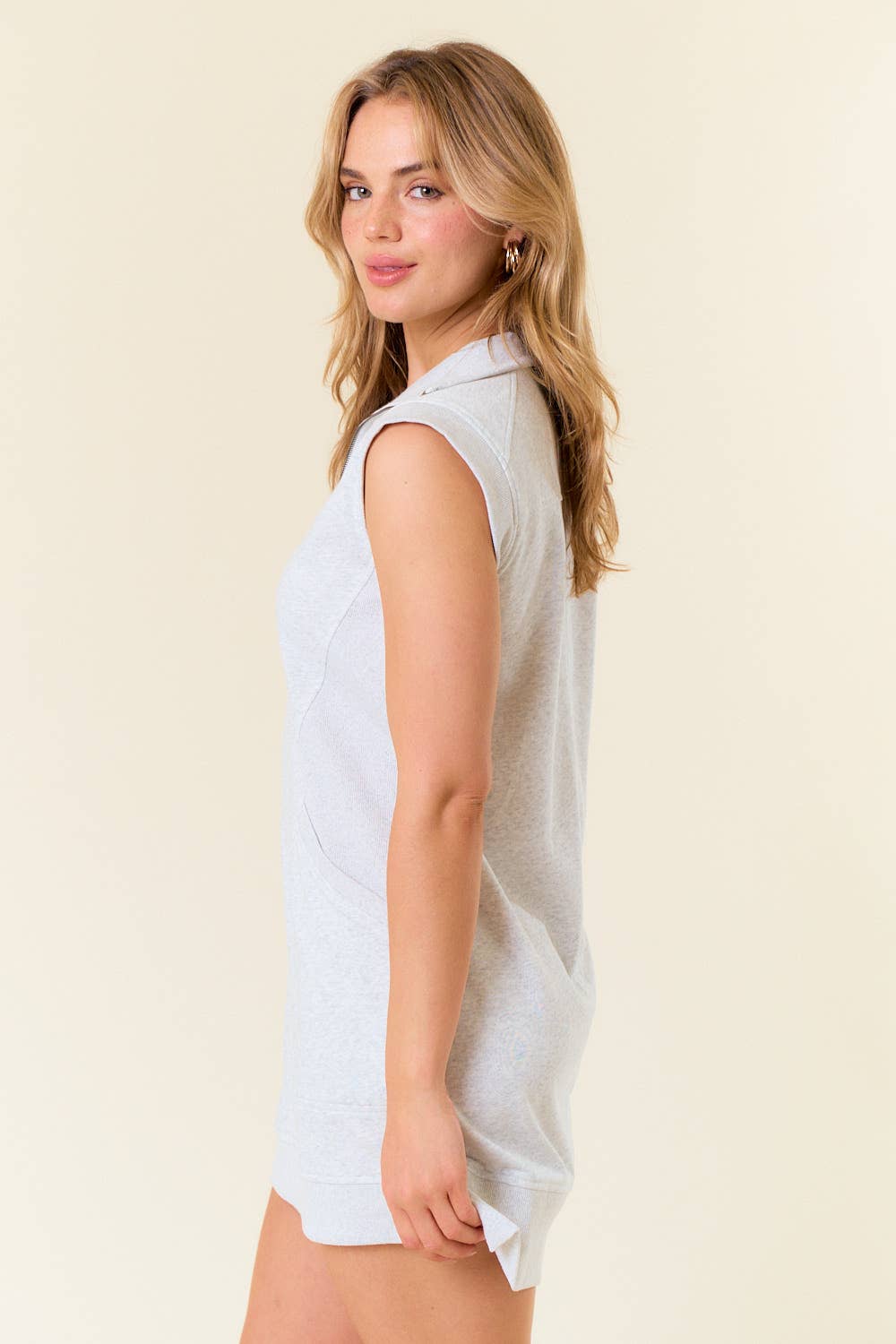 Zoe Zip-Front Cap Sleeve Mini Dress (2 Colors!)